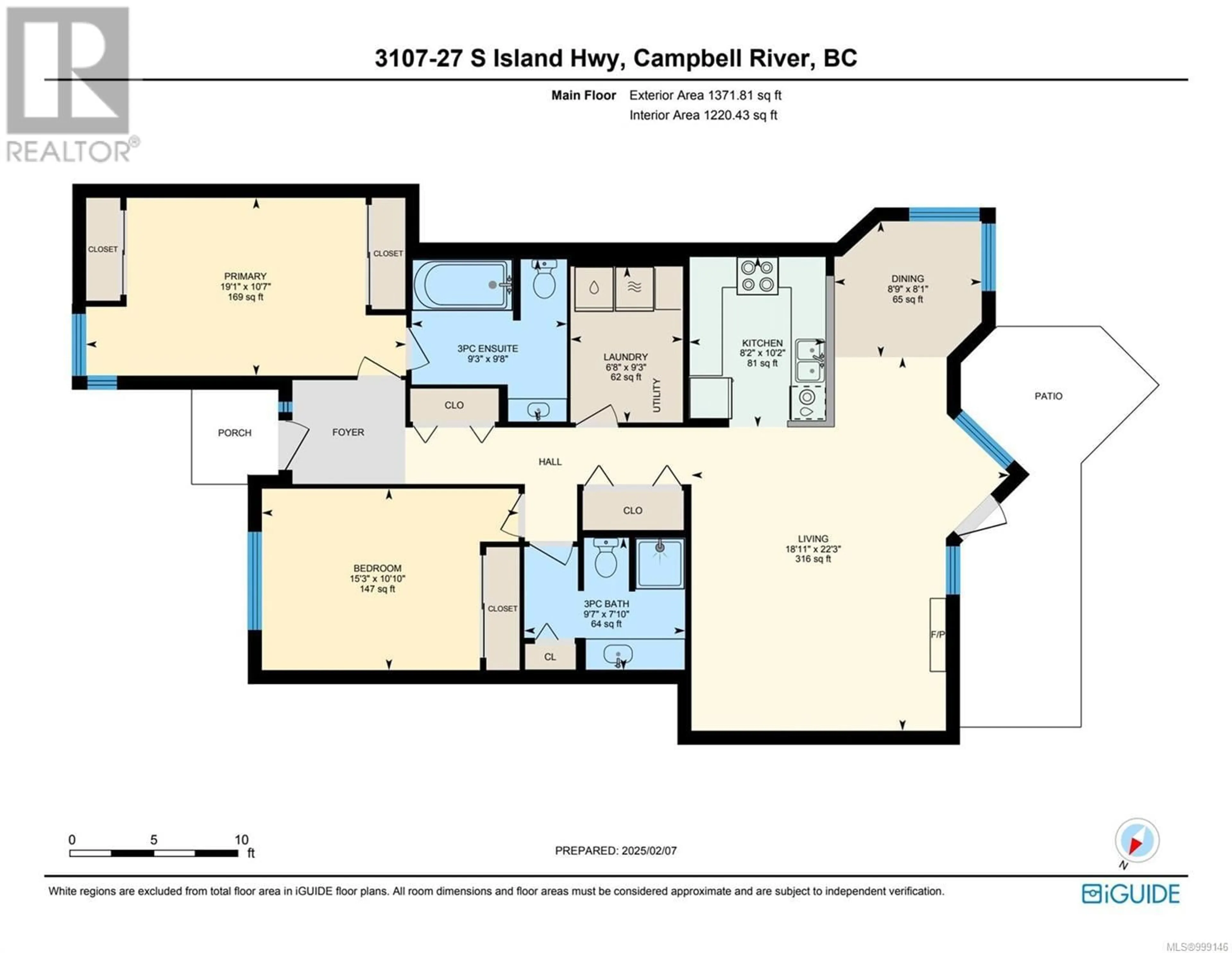 Floor plan for 3107 - 27 ISLAND HIGHWAY SOUTH, Campbell River British Columbia V9W1A2