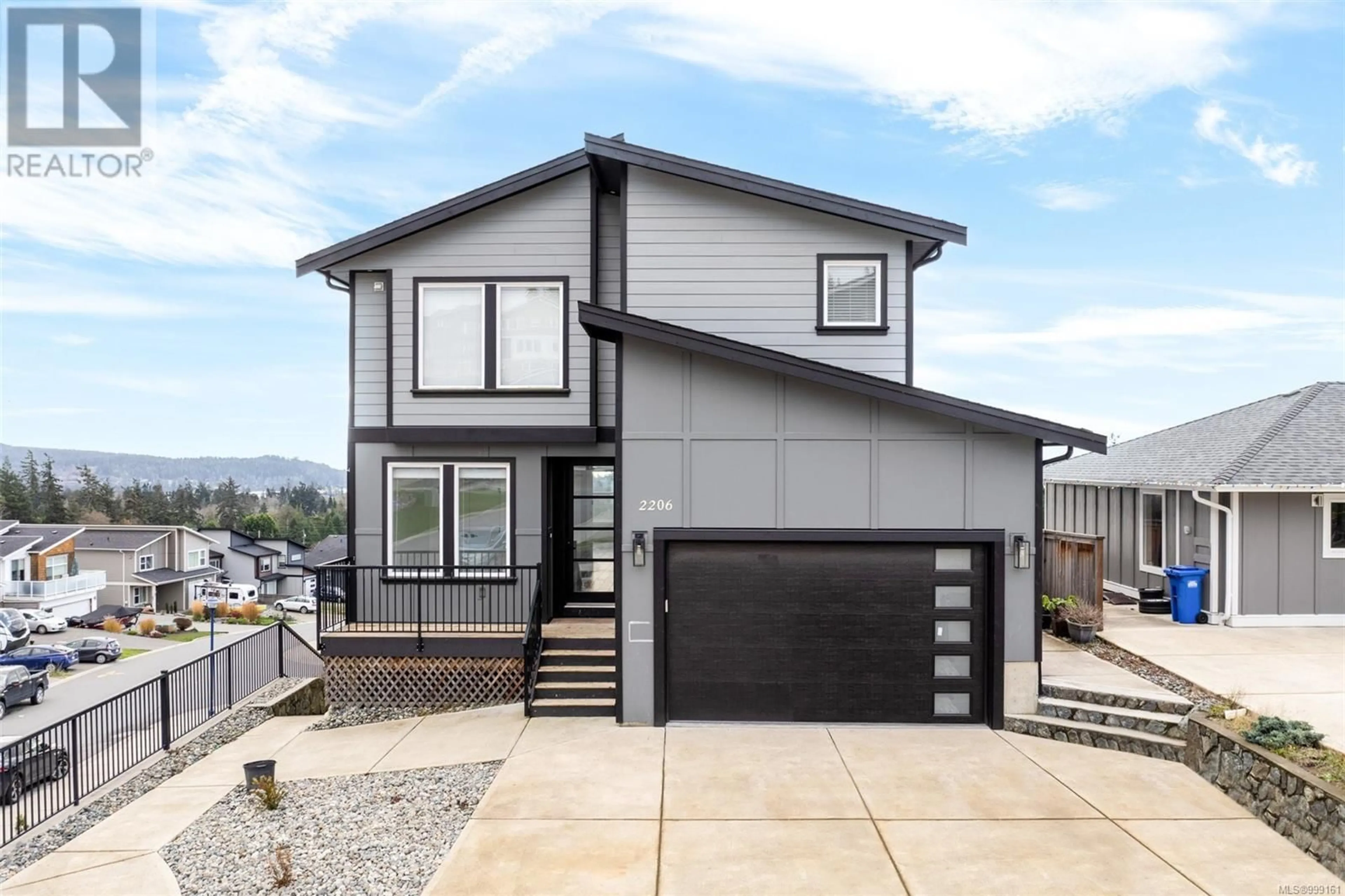 Home with vinyl exterior material, street for 2206 WINFIELD DRIVE, Sooke British Columbia V9Z0N1