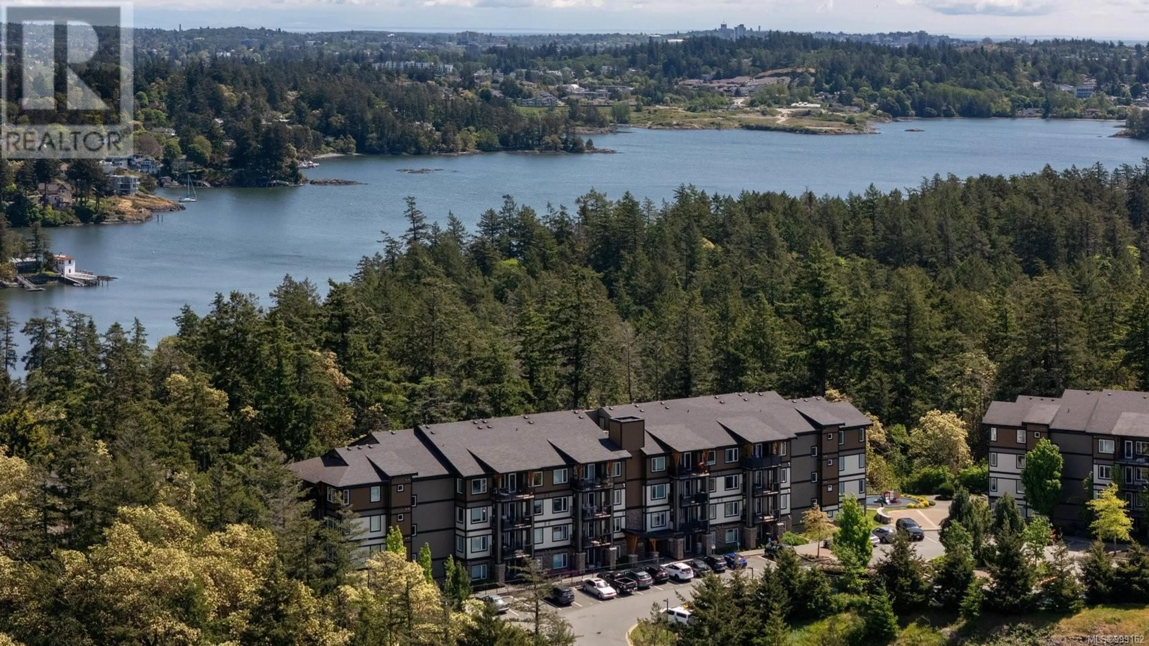 A pic from outside/outdoor area/front of a property/back of a property/a pic from drone, water/lake/river/ocean view for 307 - 290 WILFERT ROAD, View Royal British Columbia V9C0H6