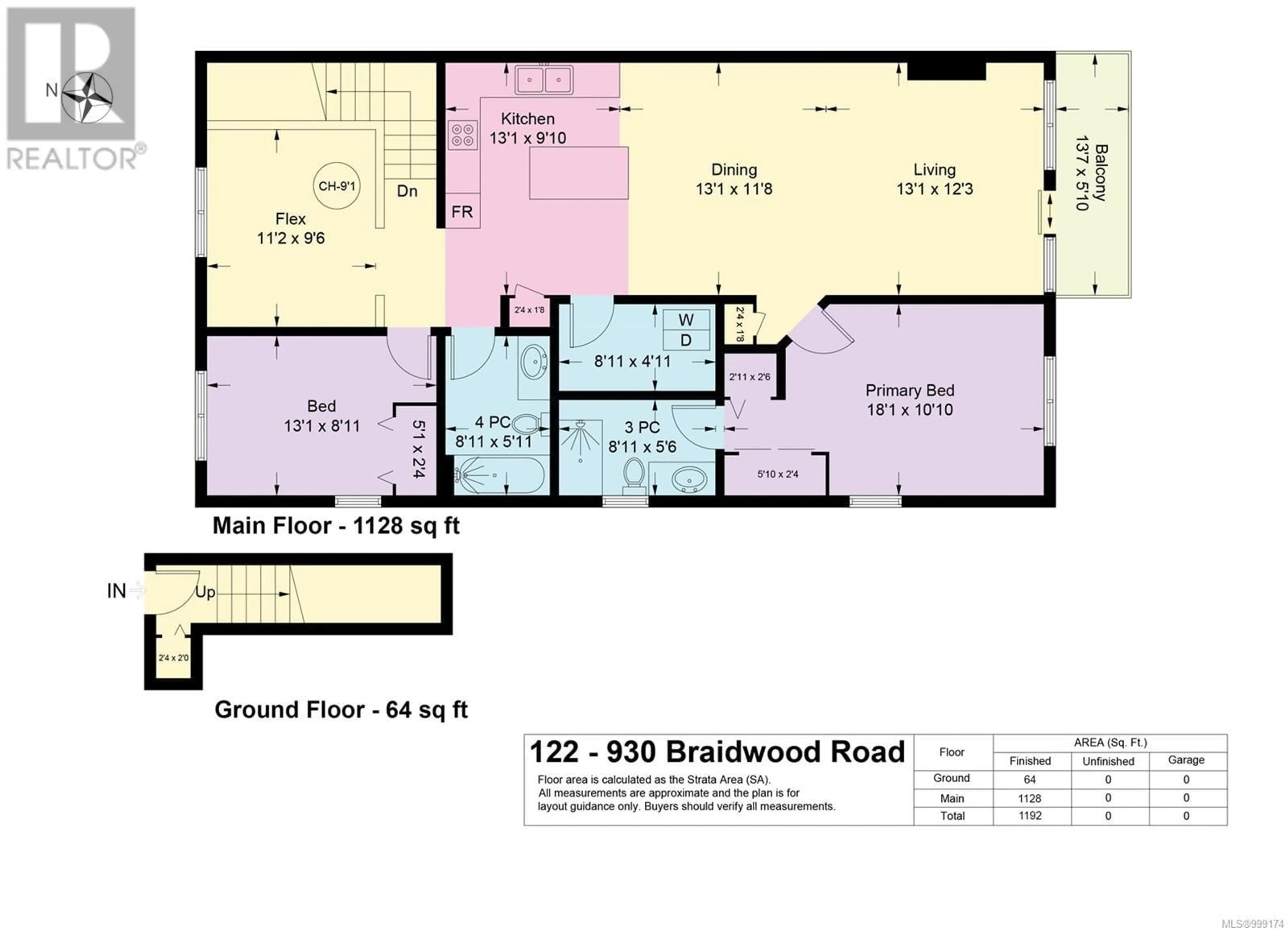Floor plan for 122 - 930 BRAIDWOOD ROAD, Courtenay British Columbia V9N3R9
