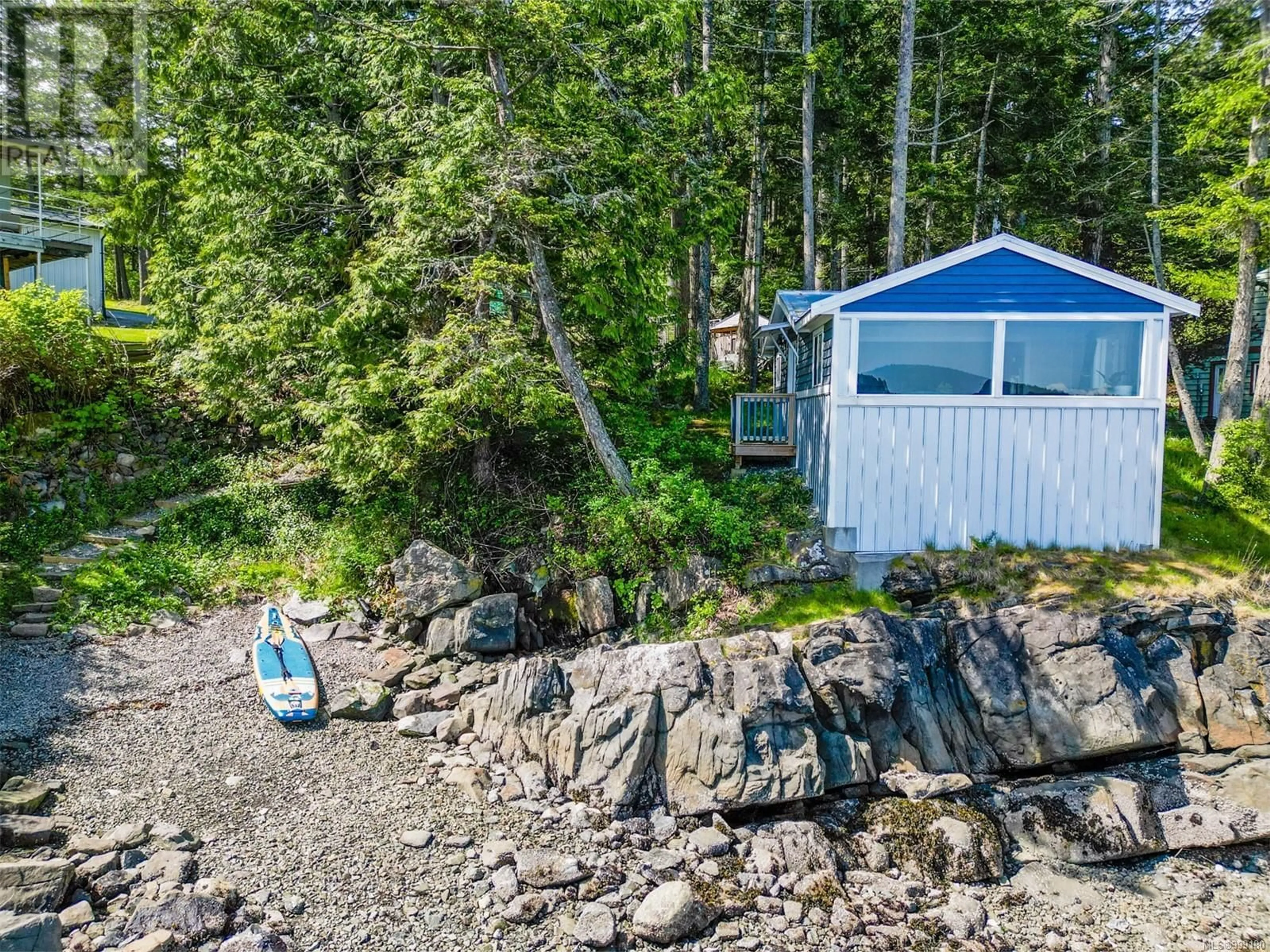 A pic from outside/outdoor area/front of a property/back of a property/a pic from drone, water/lake/river/ocean view for 5423 HOOSON ROAD, Pender Island British Columbia V0N2M1