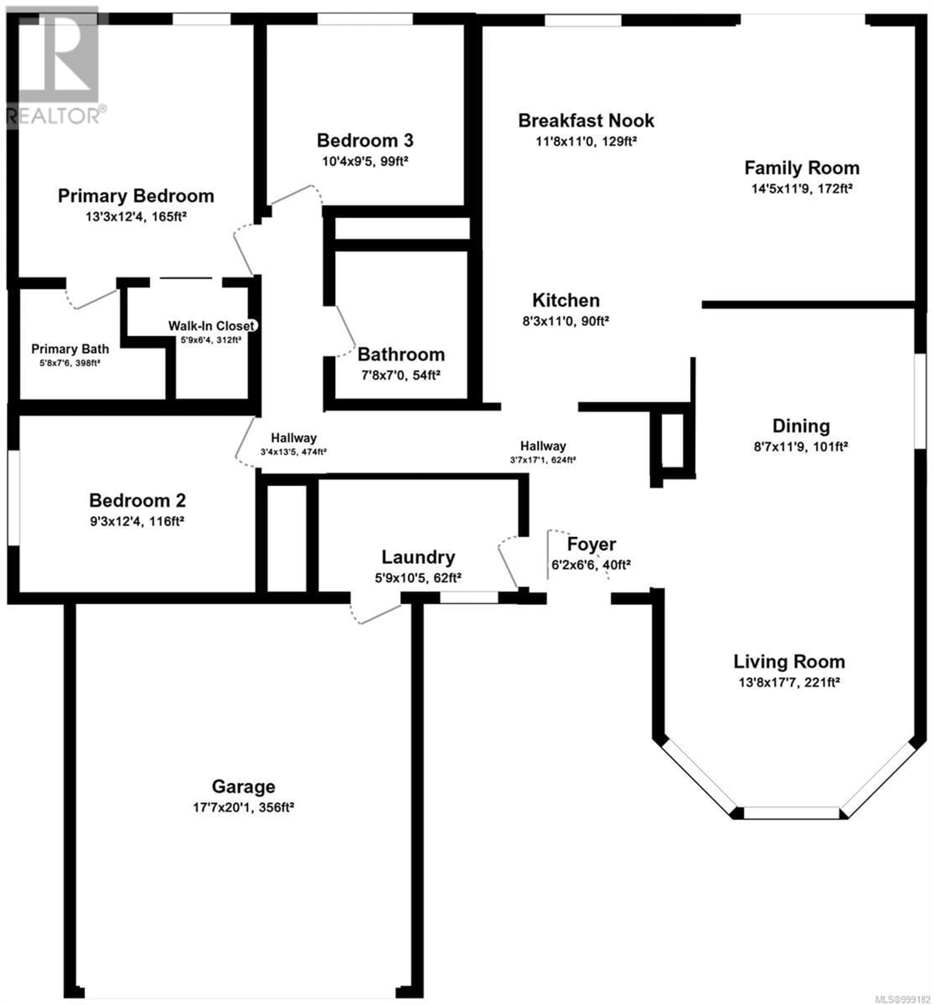 Floor plan for 570 JASMINE CRESCENT, Campbell River British Columbia V9W7G8