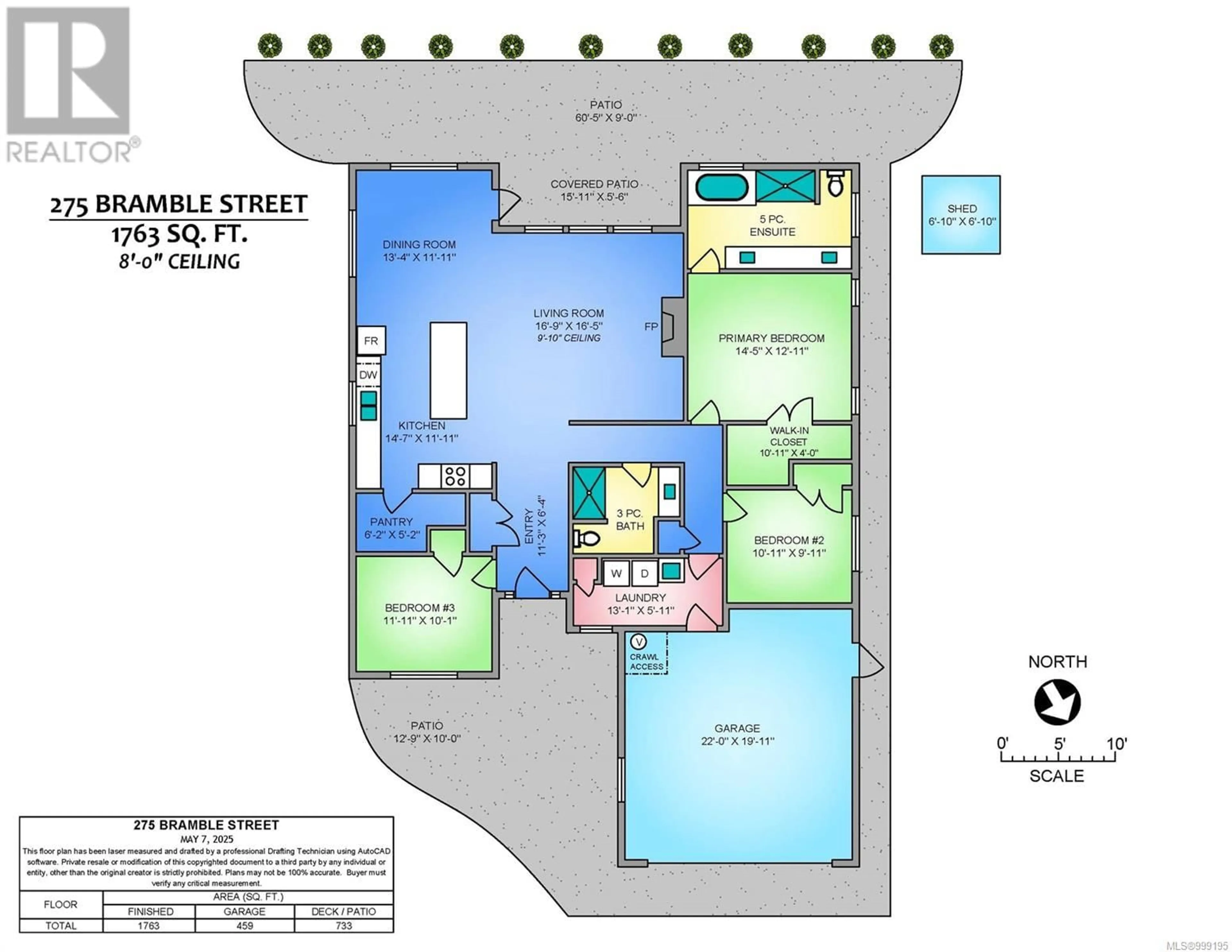 Floor plan for 275 BRAMBLE STREET, Parksville British Columbia V9P0E4