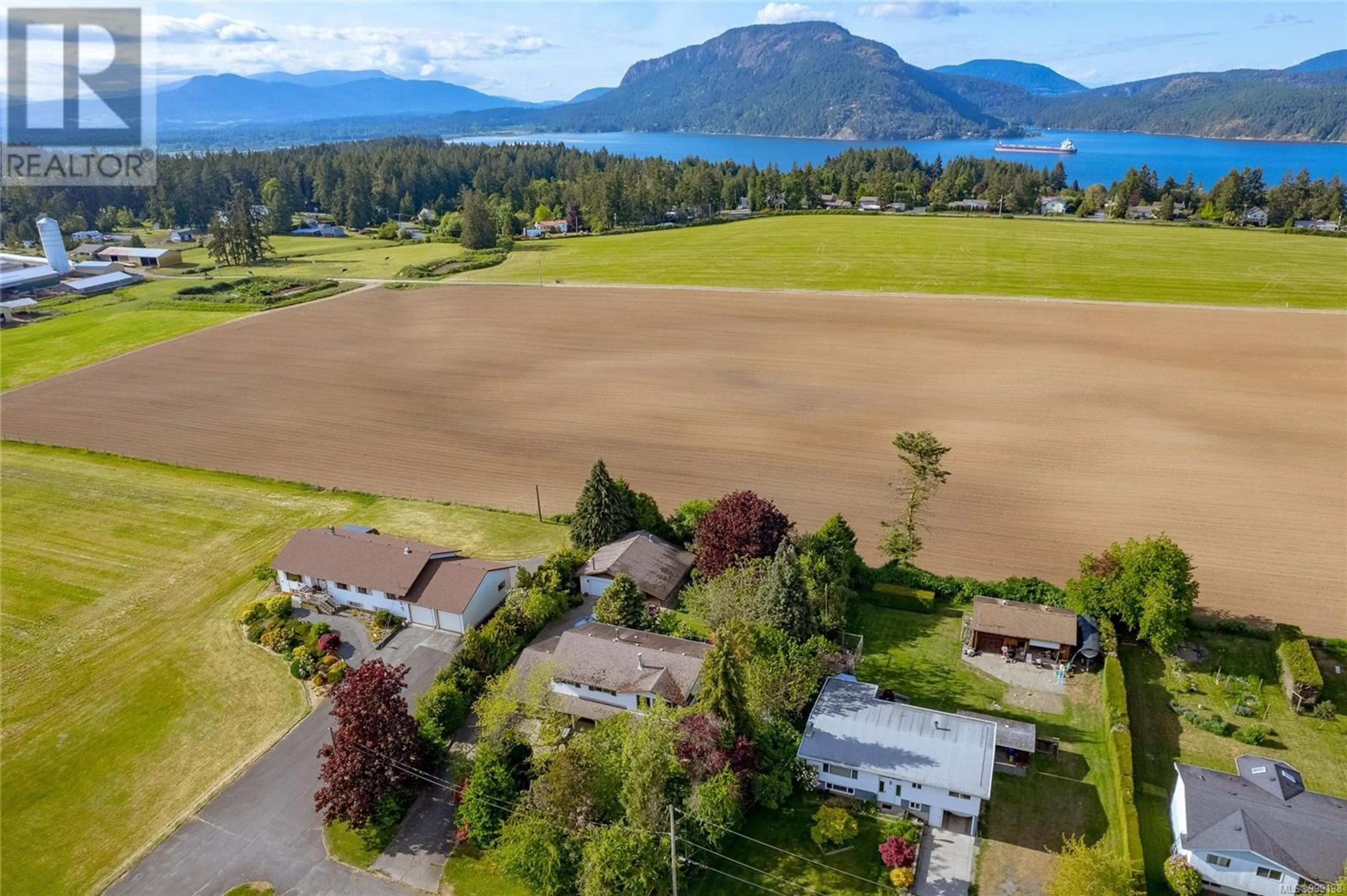 A pic from outside/outdoor area/front of a property/back of a property/a pic from drone, water/lake/river/ocean view for 1393 NELSON ROAD, Cowichan Bay British Columbia V0R1N2