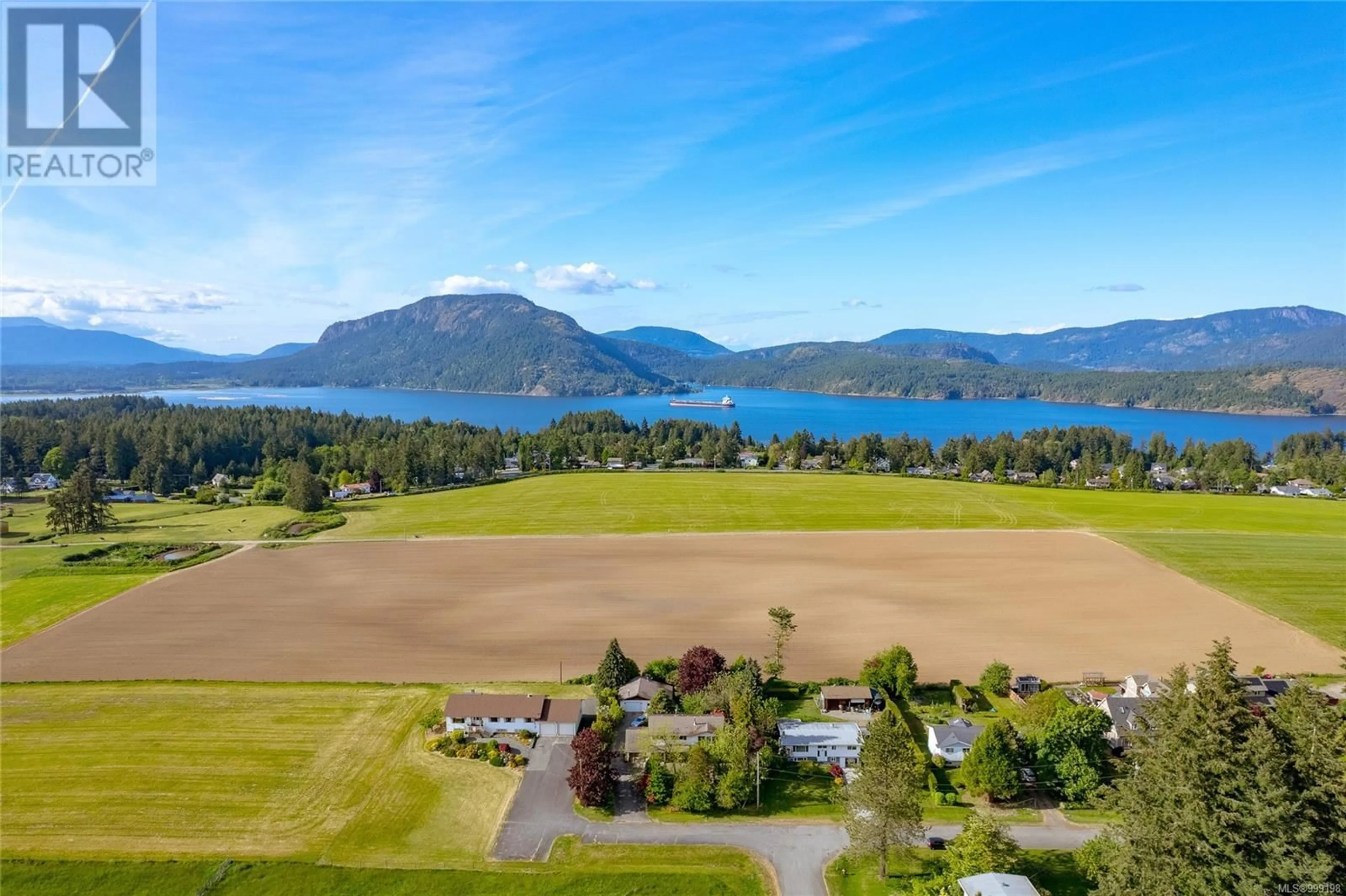 A pic from outside/outdoor area/front of a property/back of a property/a pic from drone, water/lake/river/ocean view for 1393 NELSON ROAD, Cowichan Bay British Columbia V0R1N2