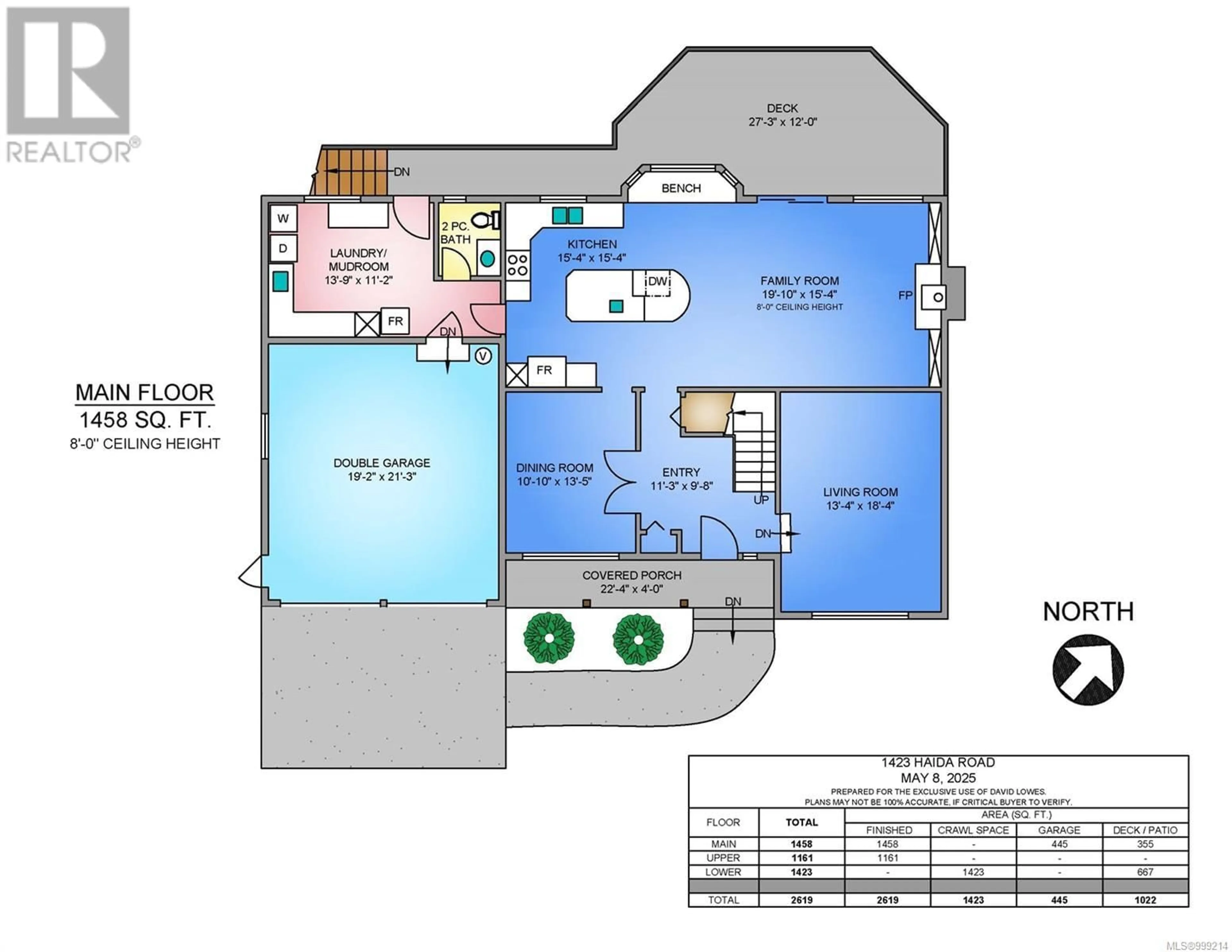 Floor plan for 1423 HAIDA ROAD, Duncan British Columbia V9L5P4