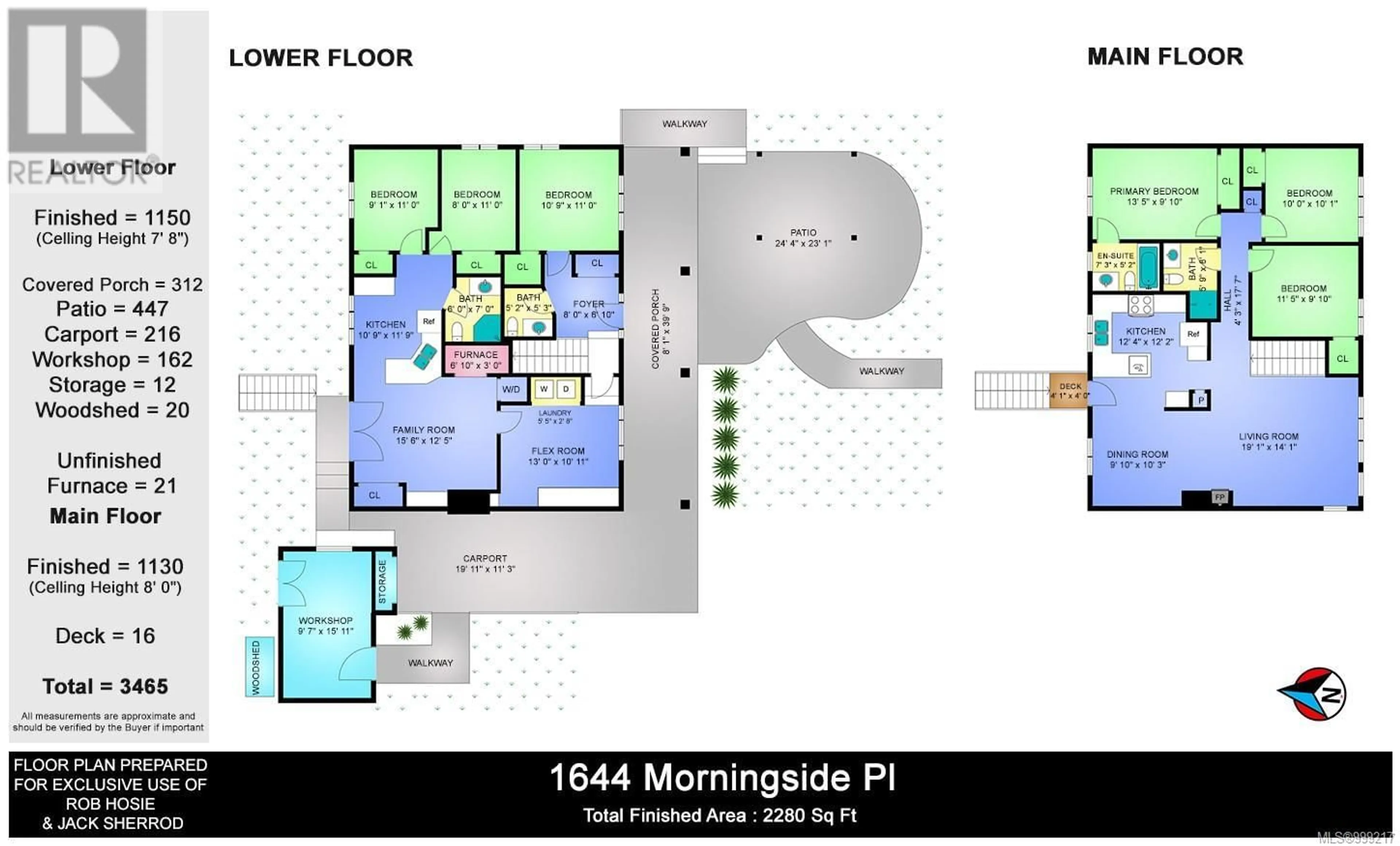 Floor plan for 1644 MORNINGSIDE PLACE, Saanich British Columbia V8N1N6