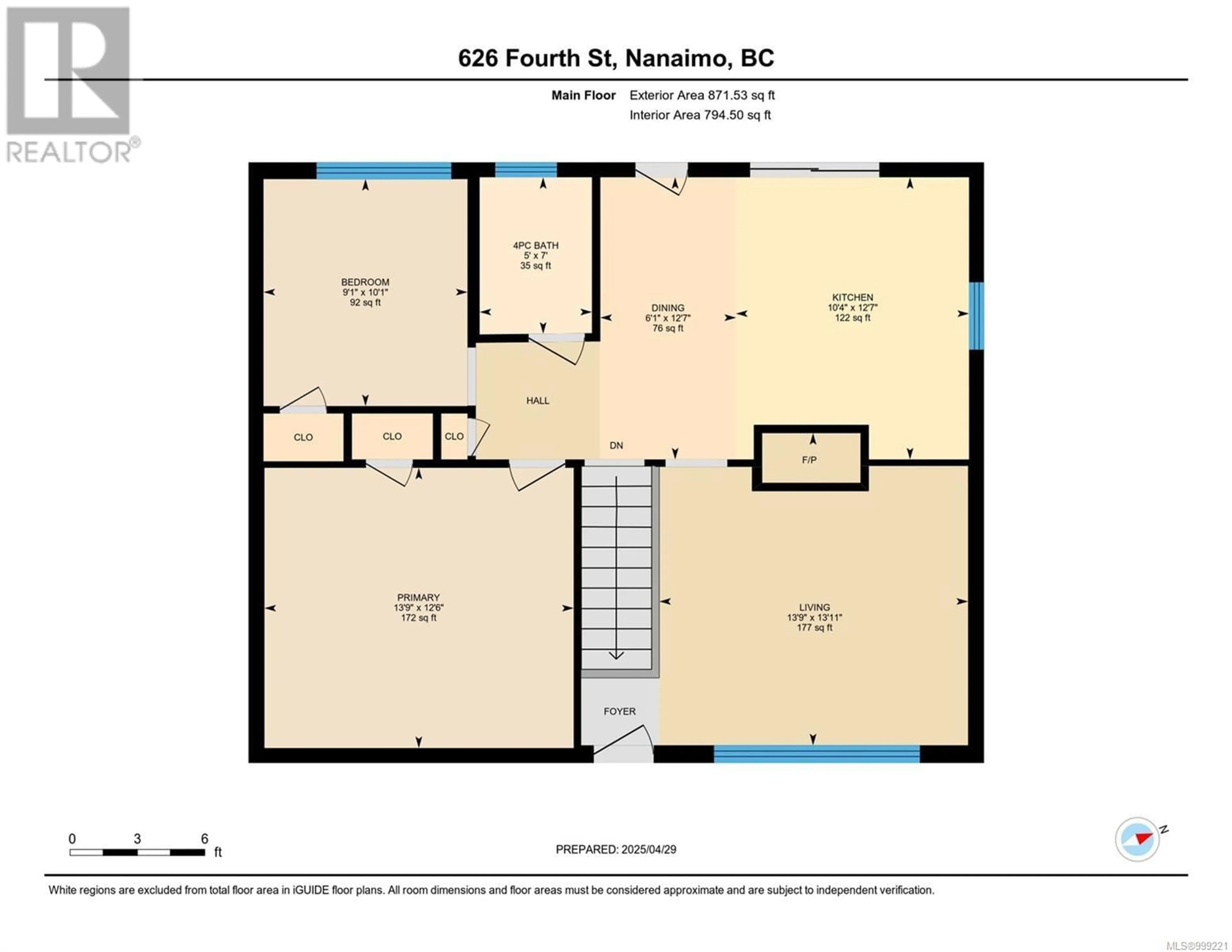 Floor plan for 626 FOURTH STREET, Nanaimo British Columbia V9R1V3