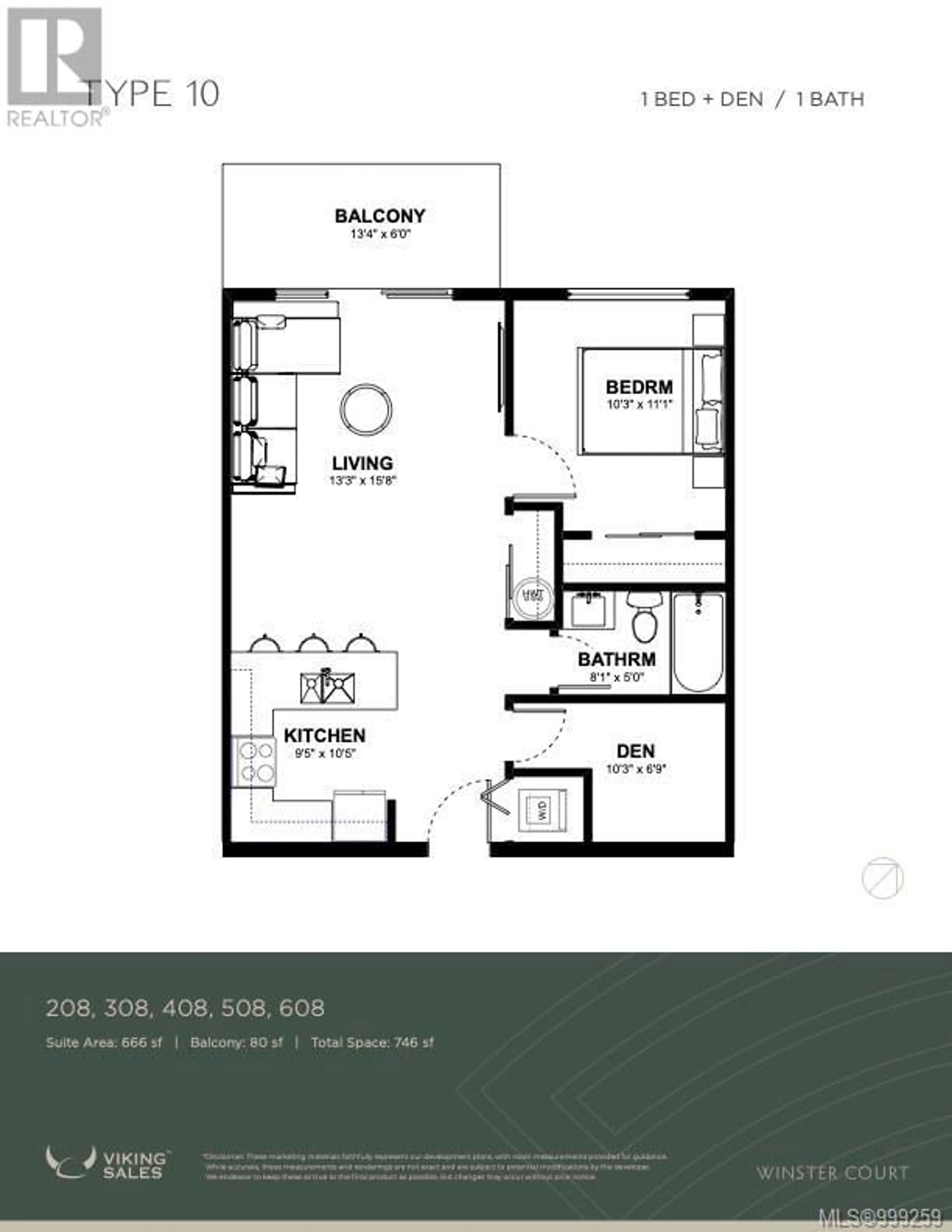 Floor plan for 308 - 2770 WINSTER ROAD, Langford British Columbia V9B7C7