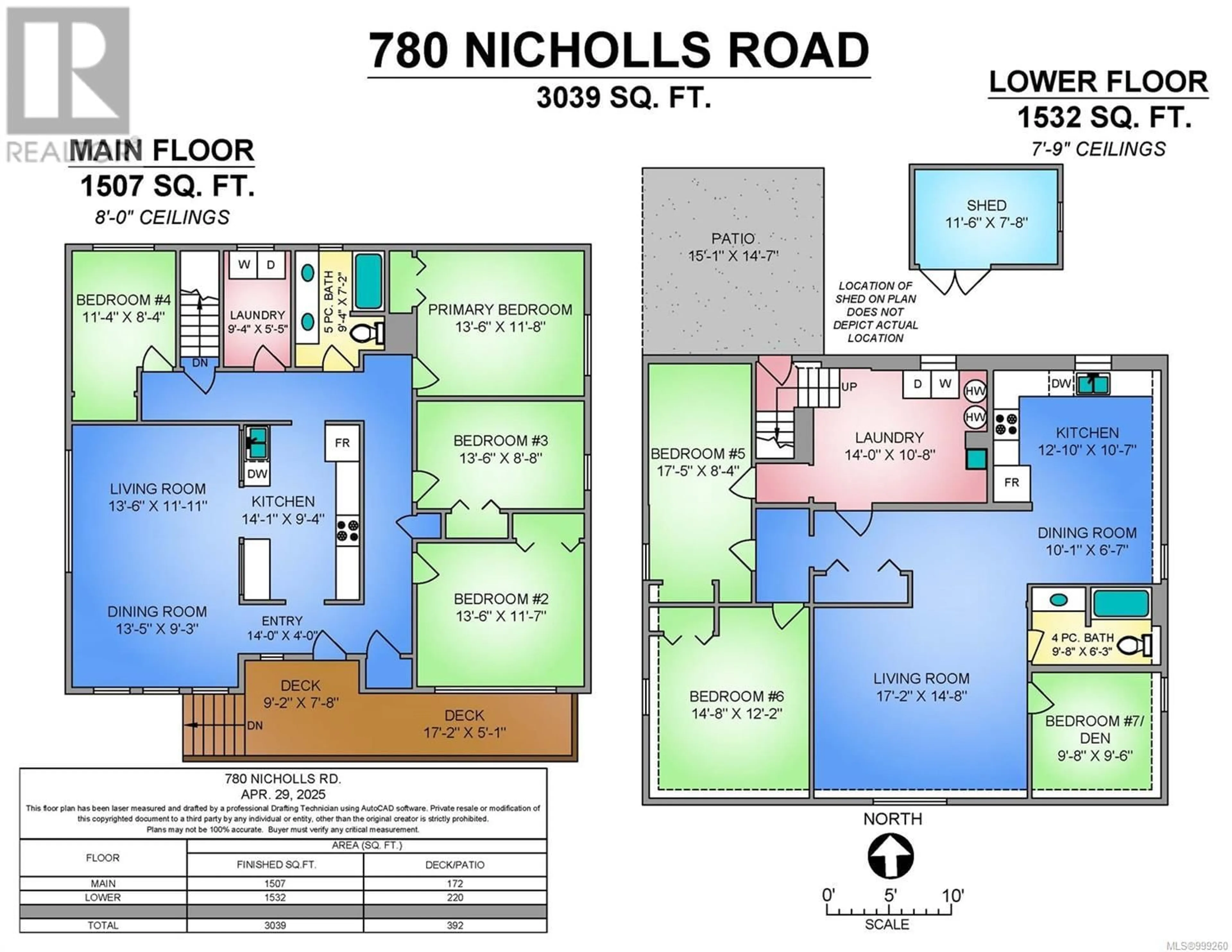 Floor plan for 780 NICHOLLS ROAD, Campbell River British Columbia V9W3P6