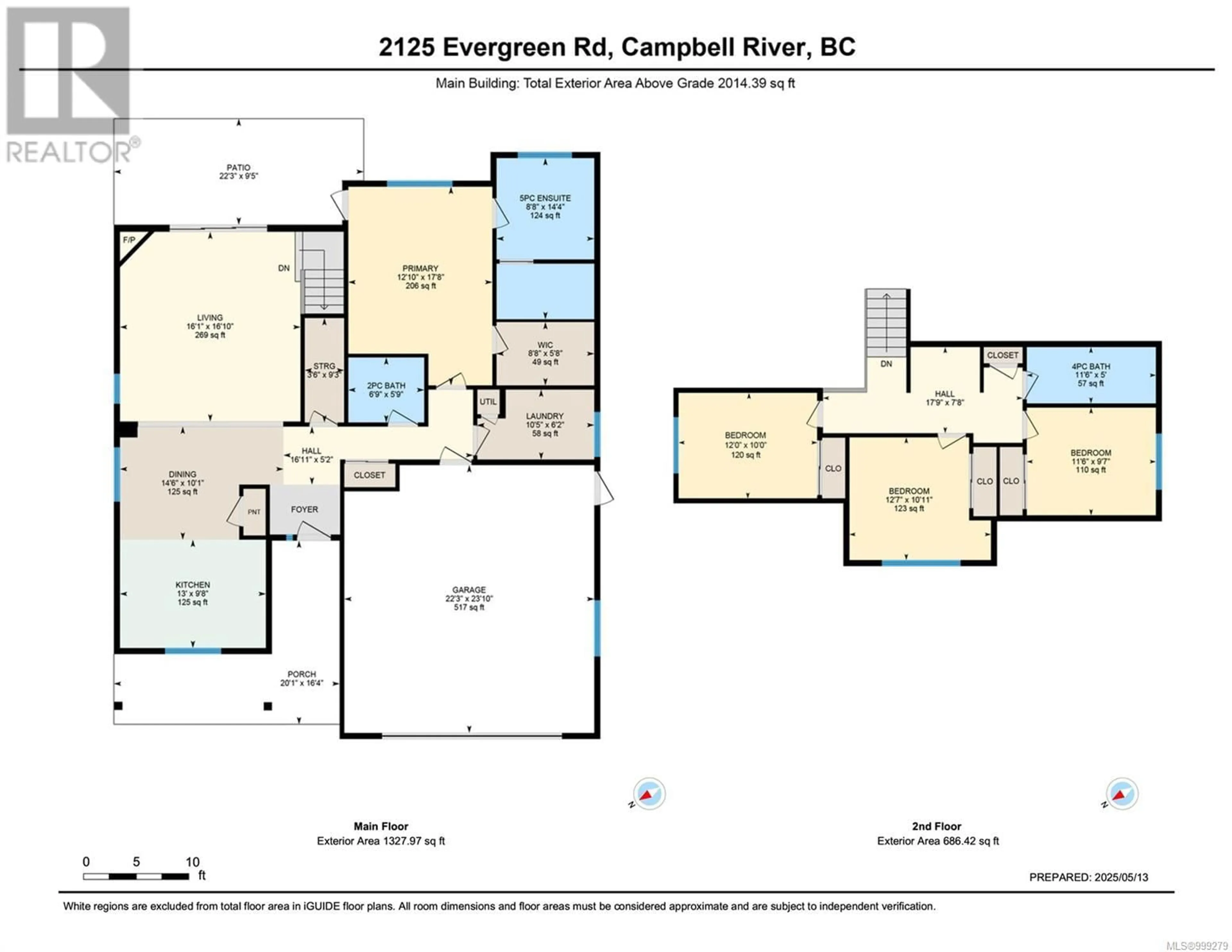 Floor plan for 2125 EVERGREEN ROAD, Campbell River British Columbia V9W0C8