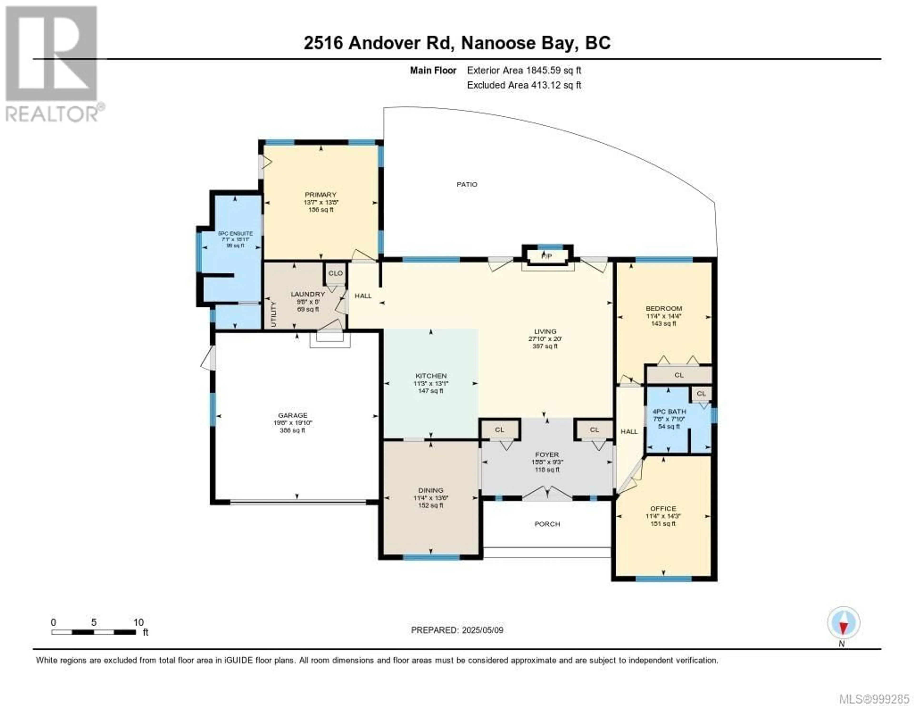 Floor plan for 2516 ANDOVER ROAD, Nanoose Bay British Columbia V9P9K5