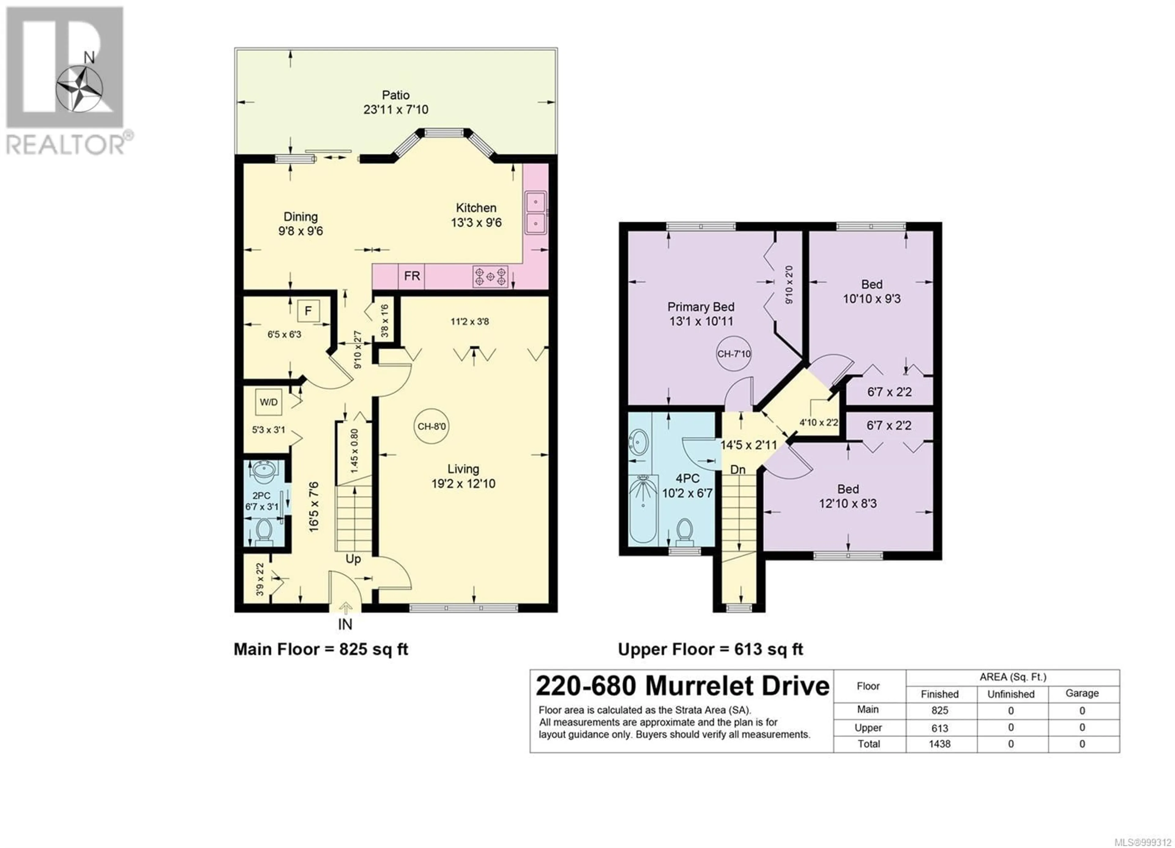Floor plan for 220 - 680 MURRELET DRIVE, Comox British Columbia V9M3P2
