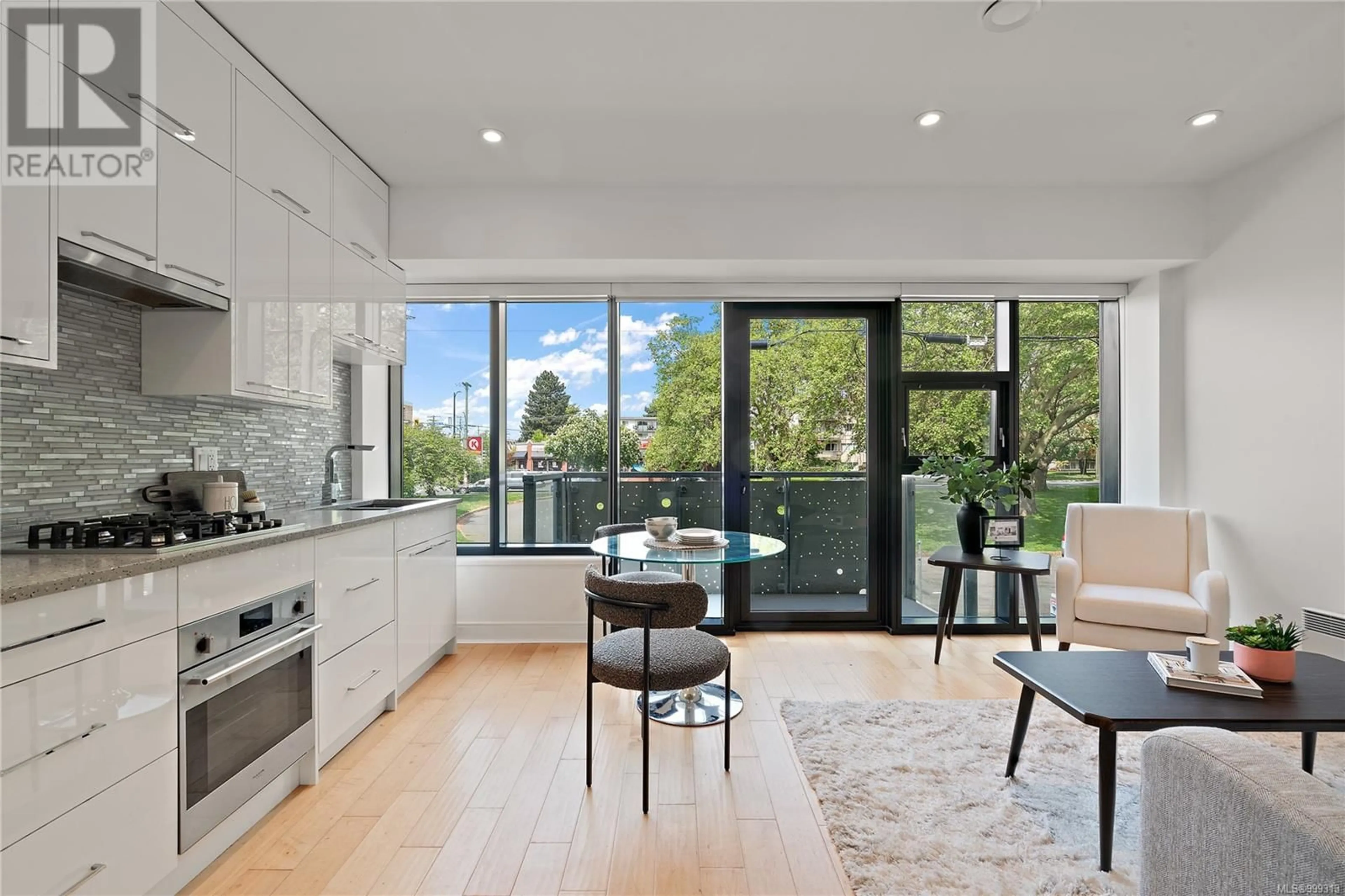 Contemporary kitchen, unknown for N202 - 1105 PANDORA AVENUE, Victoria British Columbia V8V3P9