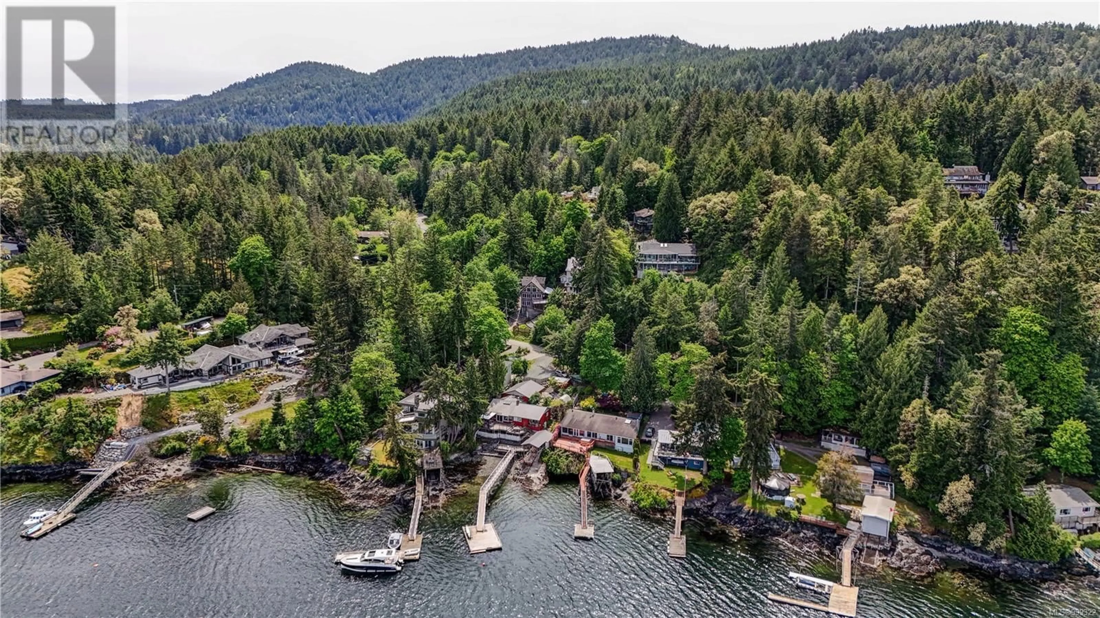 A pic from outside/outdoor area/front of a property/back of a property/a pic from drone, water/lake/river/ocean view for 7441 MARK LANE, Central Saanich British Columbia V9E2A1