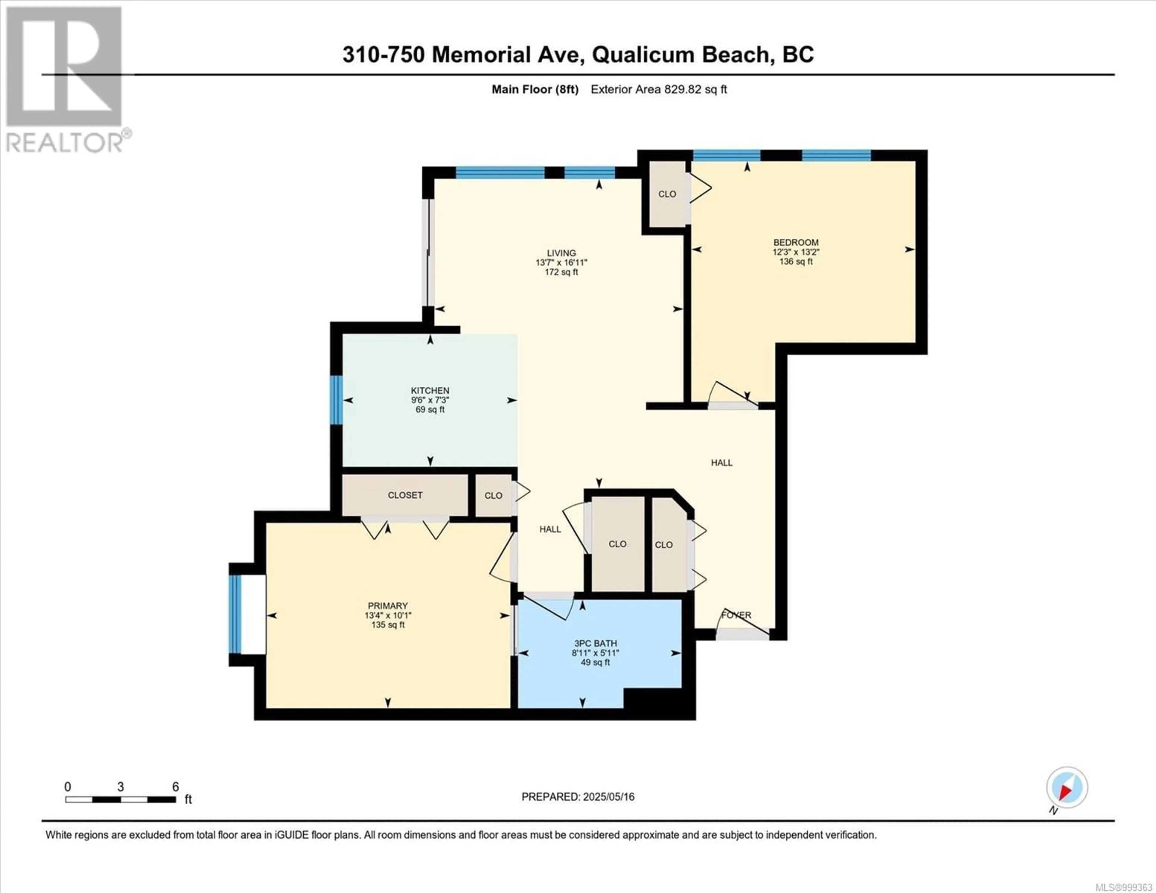 Floor plan for 310 - 750 MEMORIAL AVENUE, Qualicum Beach British Columbia V9K2P6