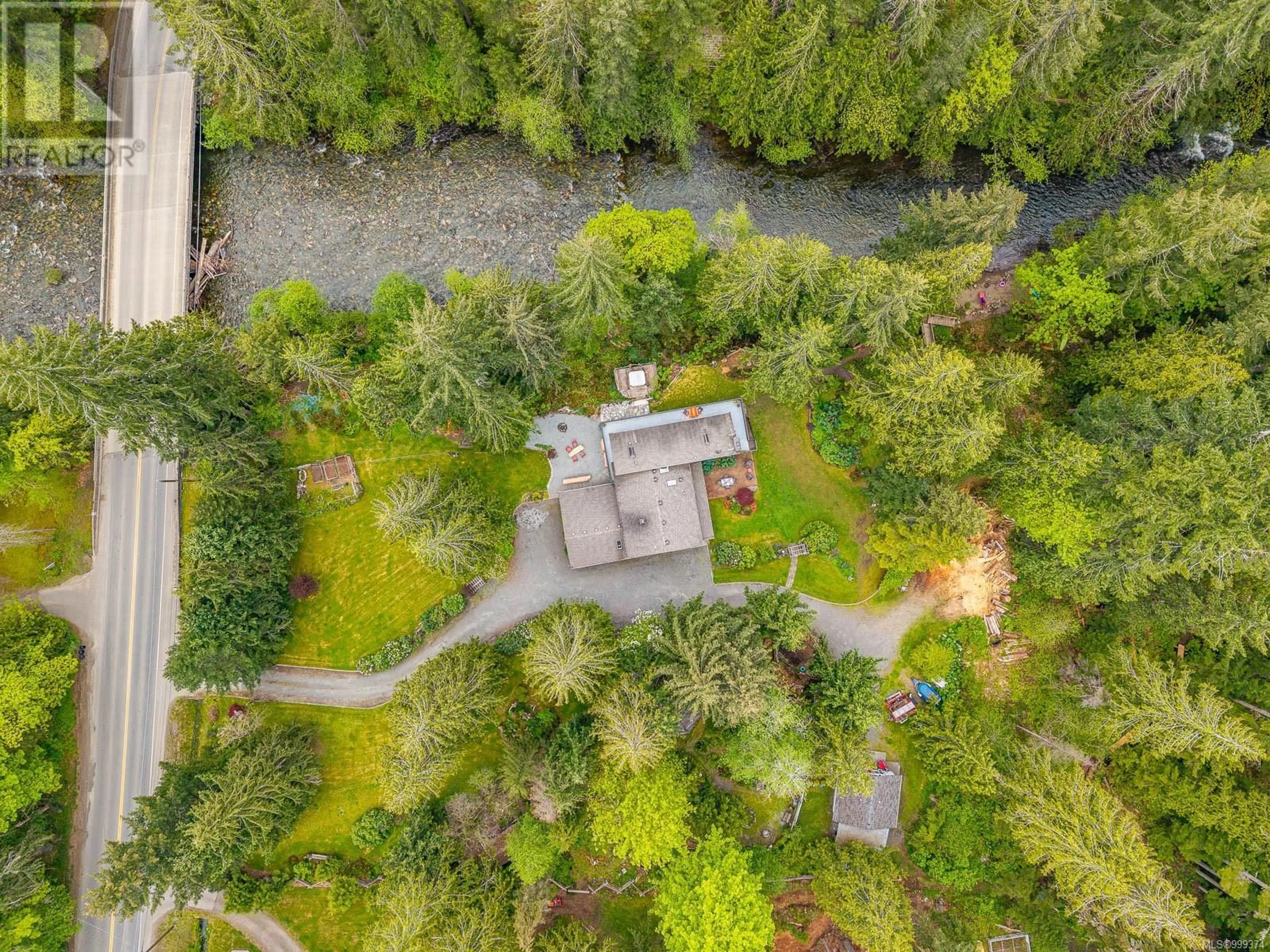 A pic from outside/outdoor area/front of a property/back of a property/a pic from drone, forest/trees view for 4010 FORBIDDEN PLATEAU ROAD, Courtenay British Columbia V9J1P9