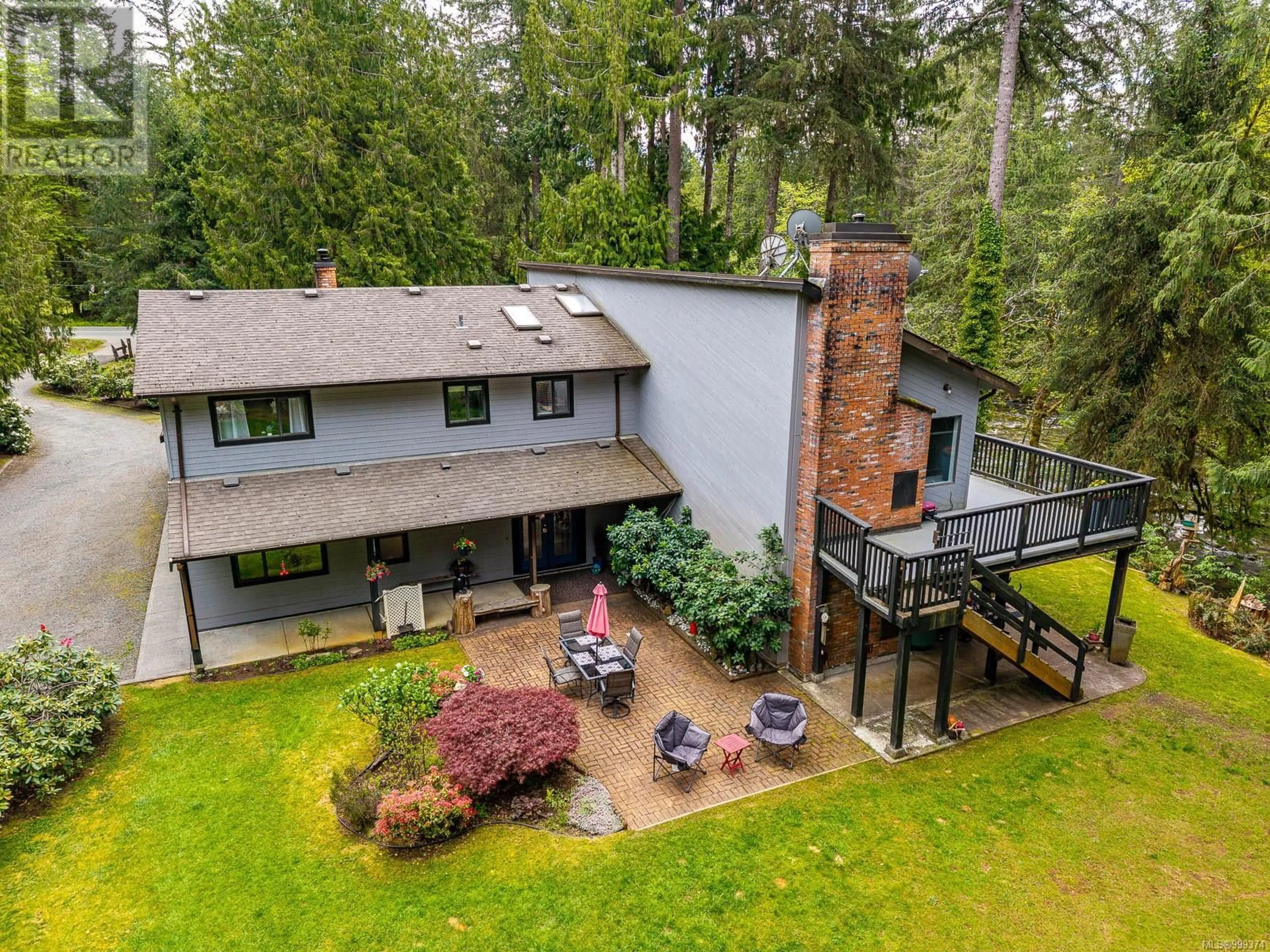 A pic from outside/outdoor area/front of a property/back of a property/a pic from drone, forest/trees view for 4010 FORBIDDEN PLATEAU ROAD, Courtenay British Columbia V9J1P9
