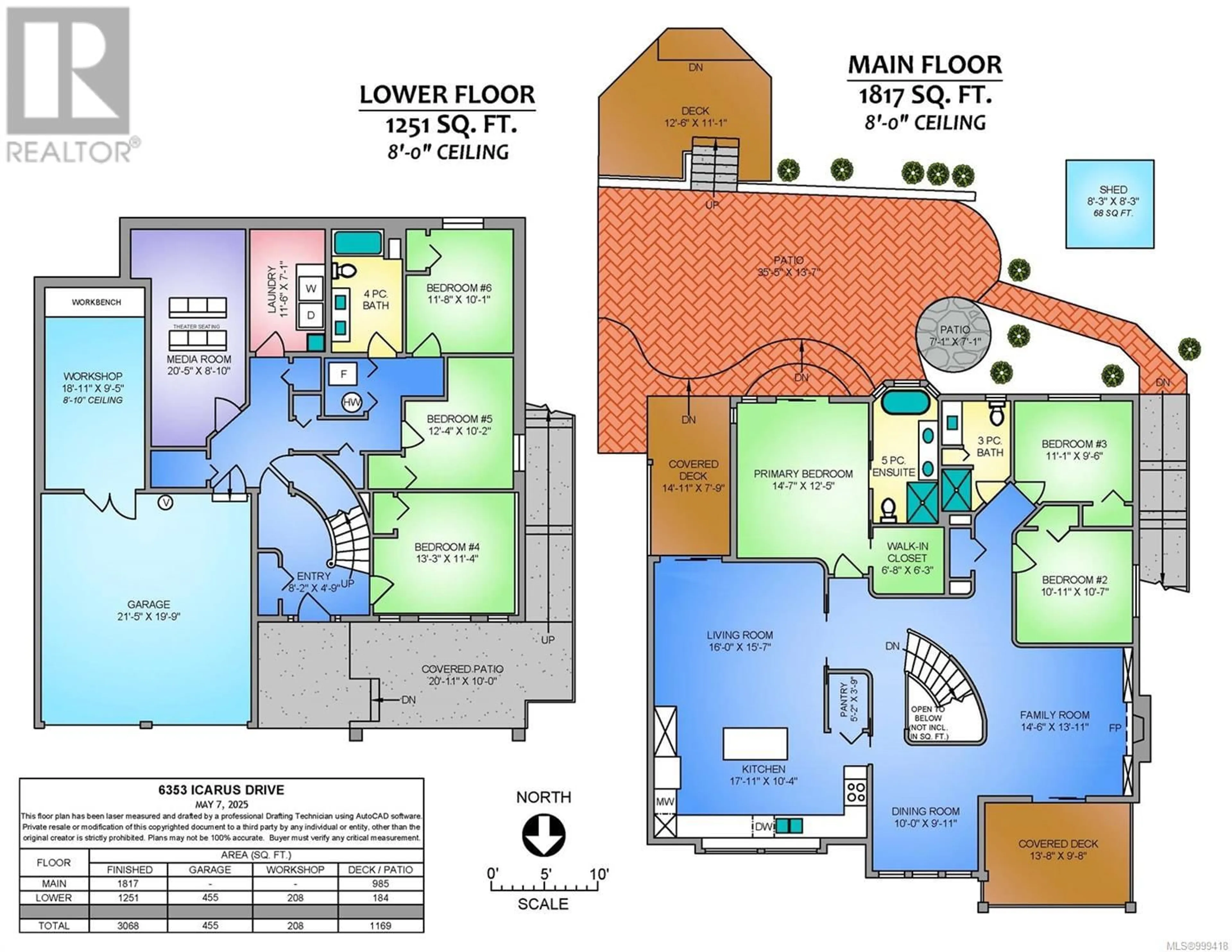 Floor plan for 6353 ICARUS DRIVE, Nanaimo British Columbia V9V1N4