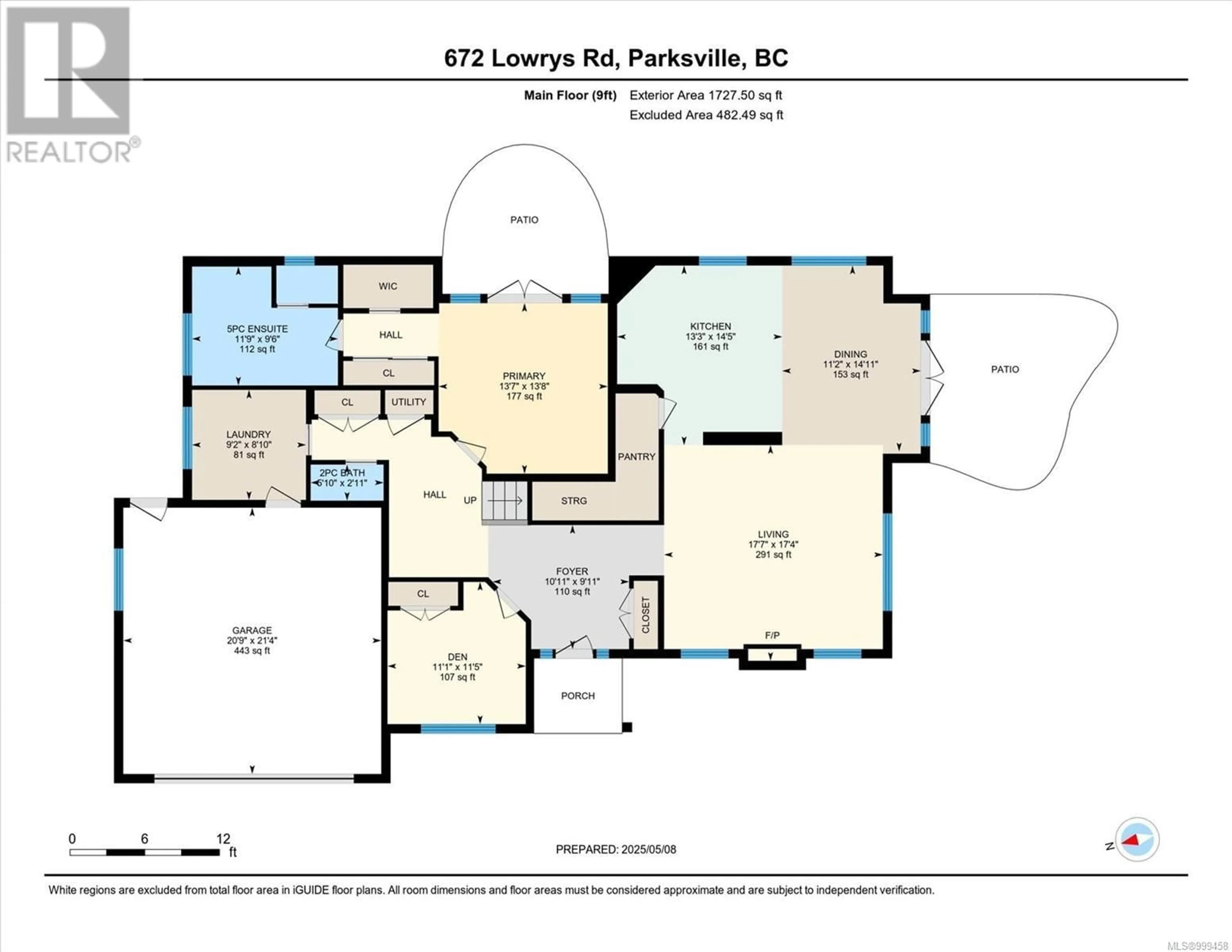 Floor plan for 672 LOWRY'S ROAD, Parksville British Columbia V9P2R6
