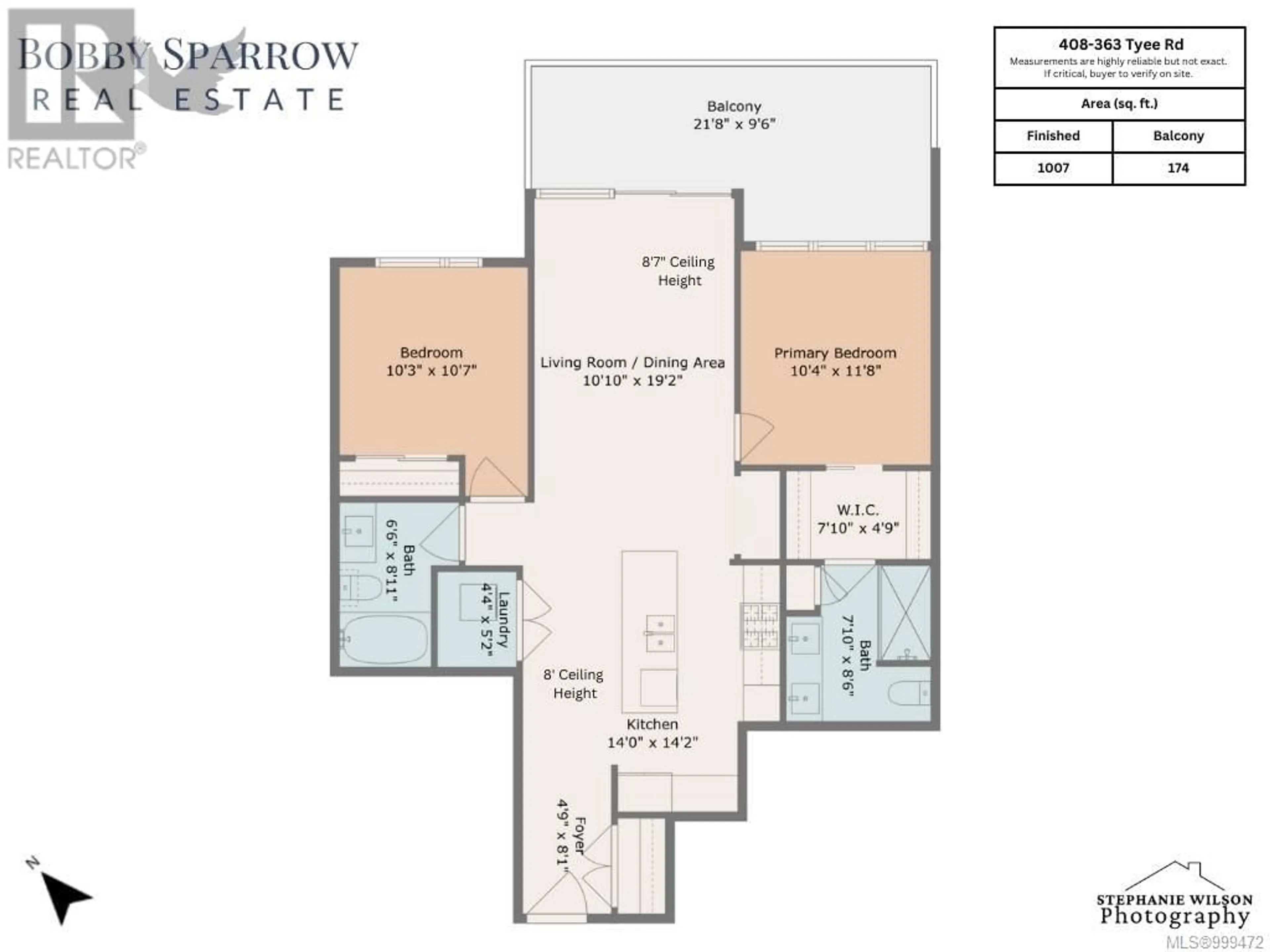 Floor plan for 408 - 363 TYEE ROAD, Victoria British Columbia V9A0B5