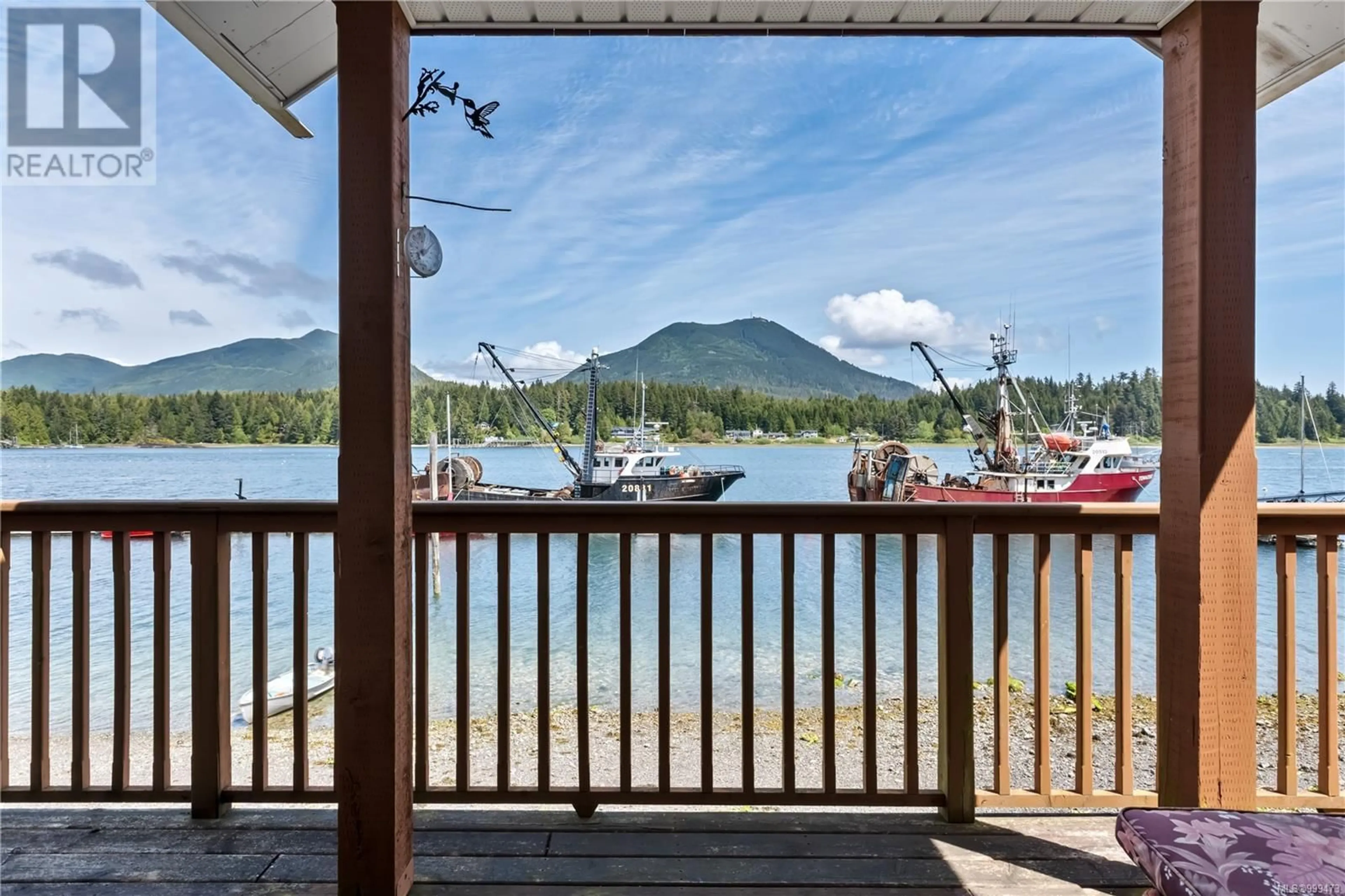 Patio, water/lake/river/ocean view for 1412 IMPERIAL LANE, Ucluelet British Columbia V0R3A0