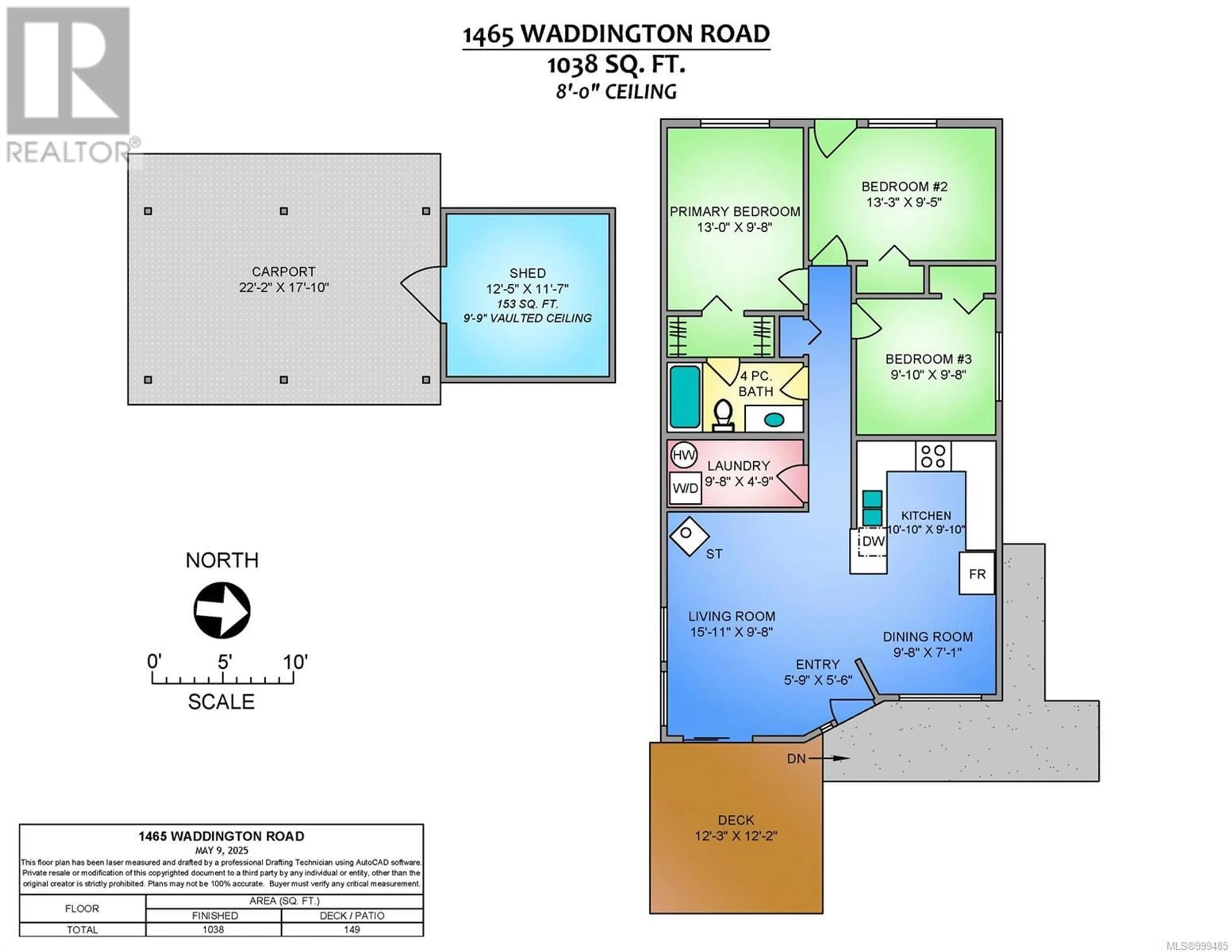 Floor plan for 1465 WADDINGTON ROAD, Nanaimo British Columbia V9S4W1