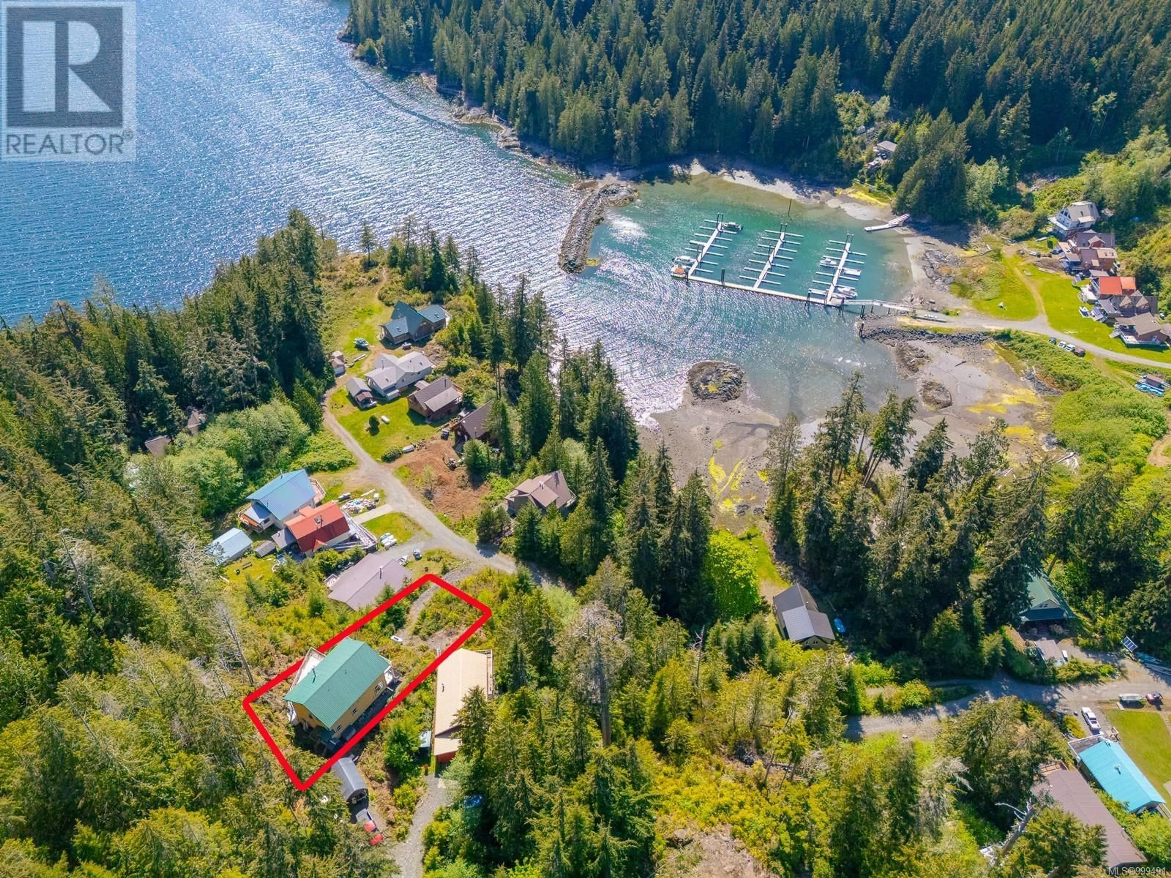 A pic from outside/outdoor area/front of a property/back of a property/a pic from drone, water/lake/river/ocean view for 29 HAGGARD COVE, Port Alberni British Columbia V0R2B0
