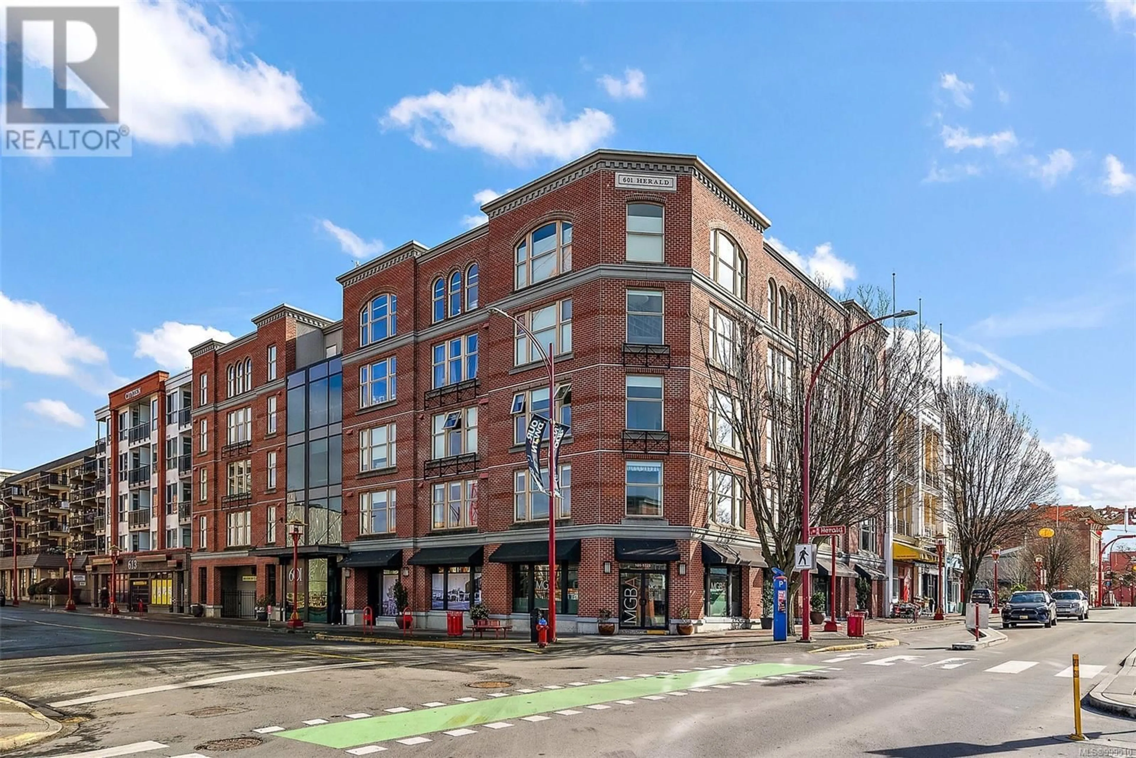 Home with brick exterior material, street for 201 - 601 HERALD STREET, Victoria British Columbia V8W1Z4