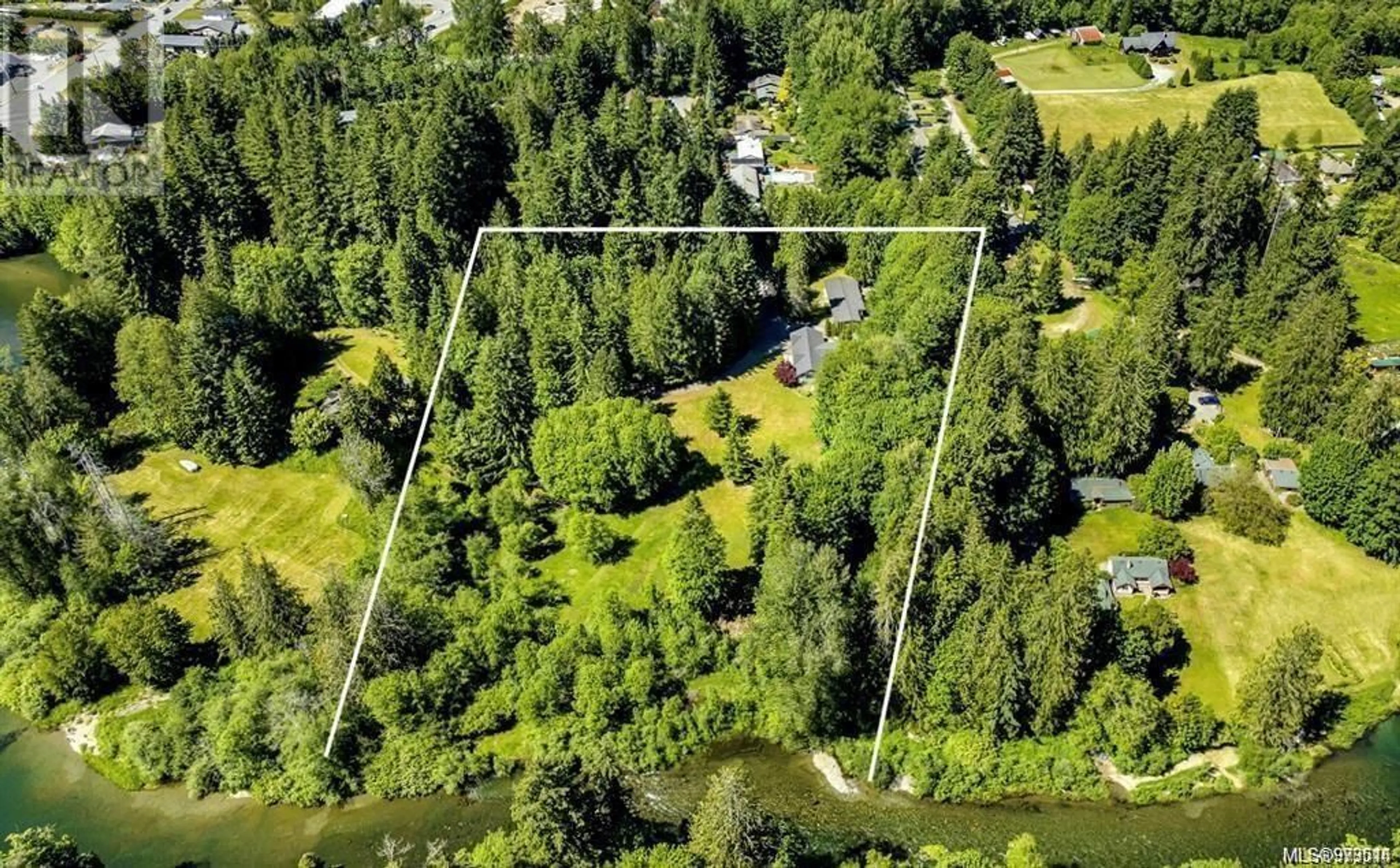 A pic from outside/outdoor area/front of a property/back of a property/a pic from drone, forest/trees view for 8045/56 GREENDALE ROAD, Lake Cowichan British Columbia V0R2G0