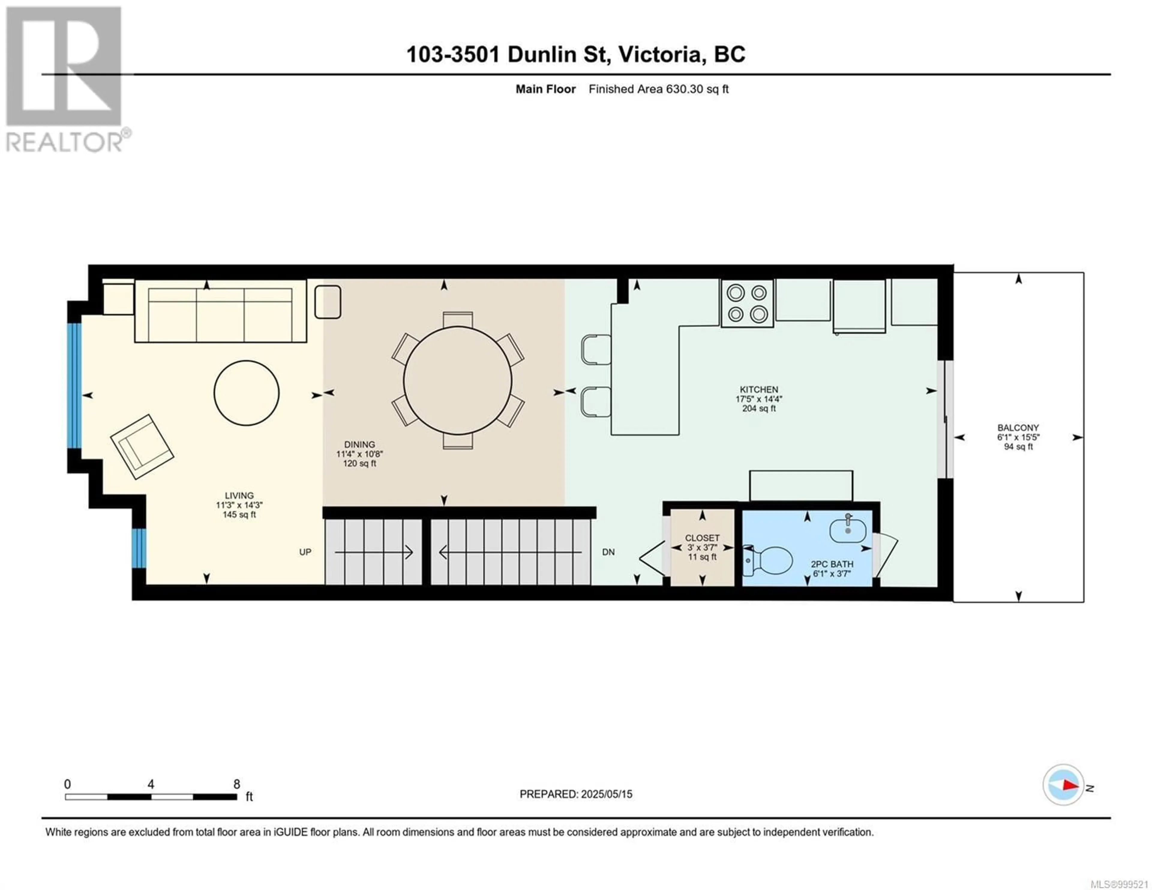Floor plan for 103 - 3501 DUNLIN STREET, Colwood British Columbia V9C0P7