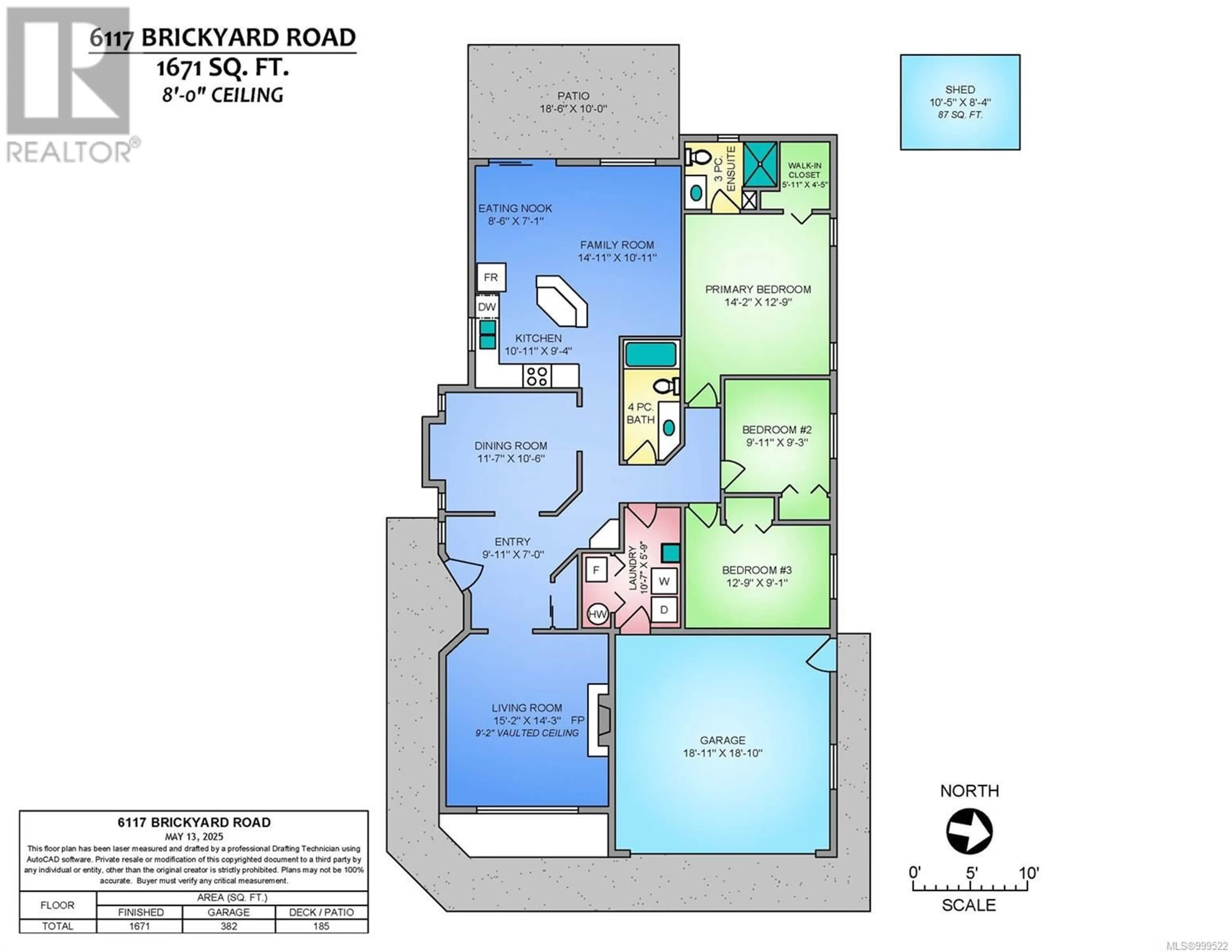 Floor plan for 6117 BRICKYARD ROAD, Nanaimo British Columbia V9V1K3