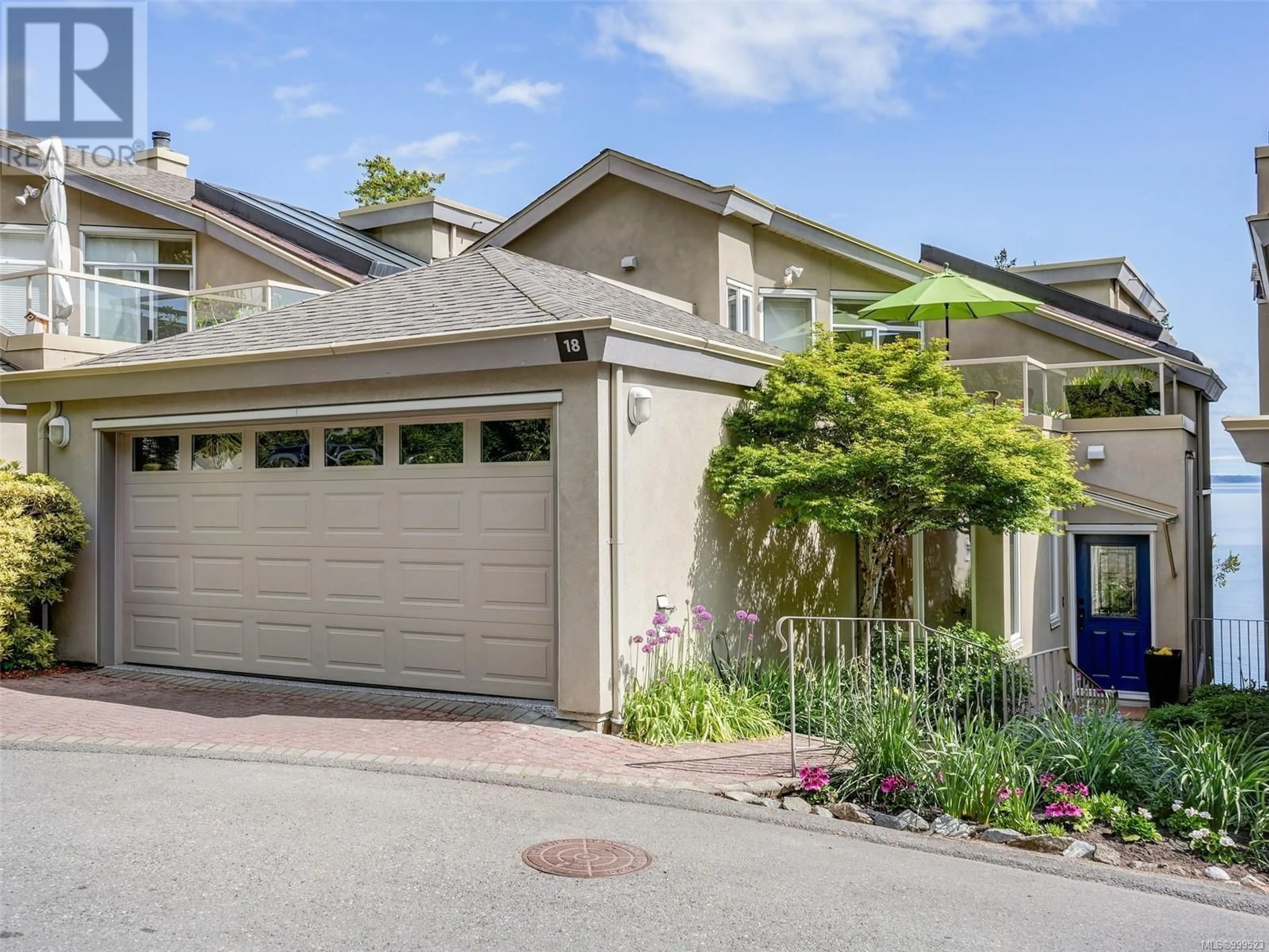 Home with brick exterior material, street for 18 - 4771 CORDOVA BAY ROAD, Saanich British Columbia V8Y2J7