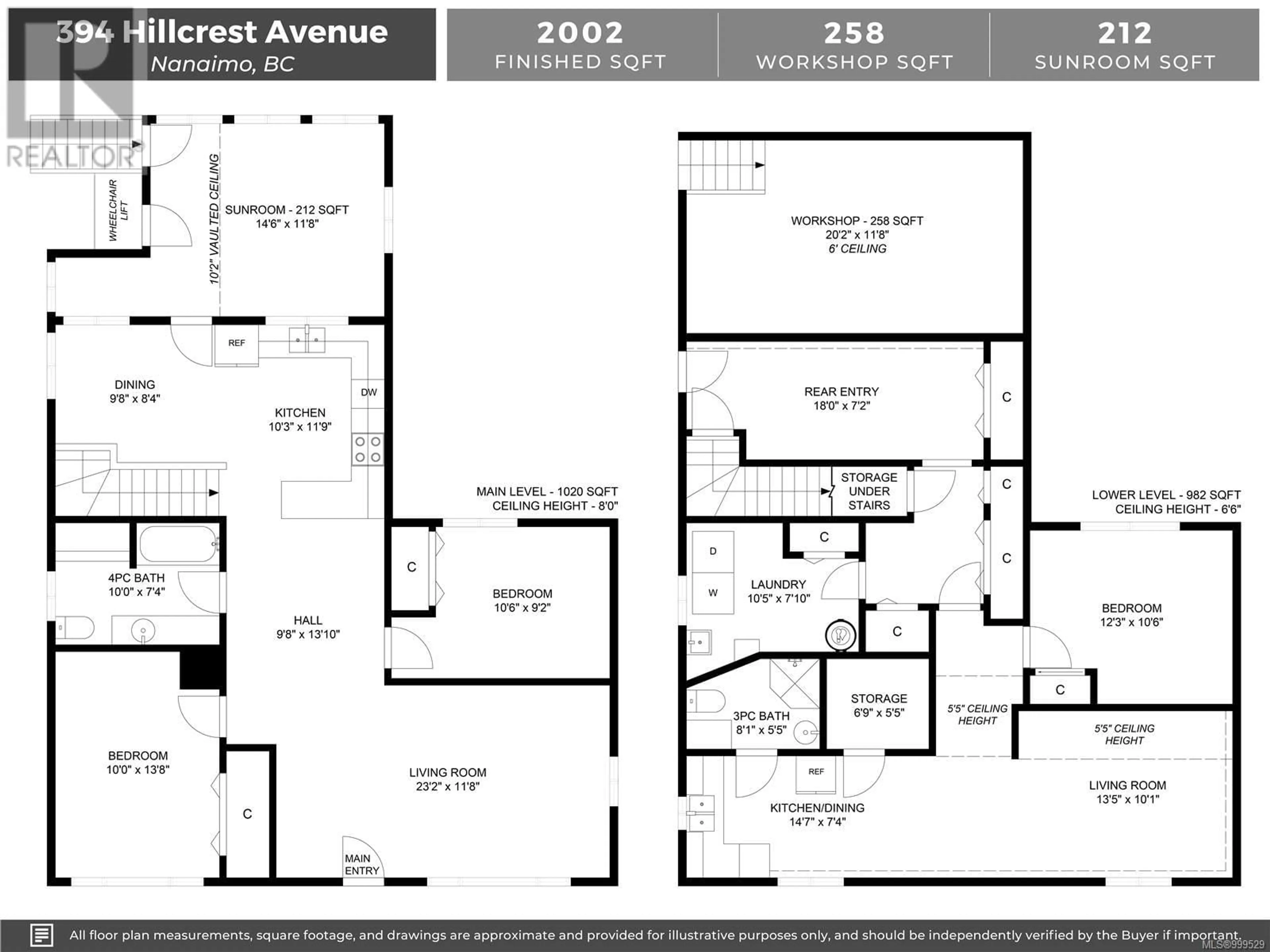 Floor plan for 394 HILLCREST AVENUE, Nanaimo British Columbia V9R3L9