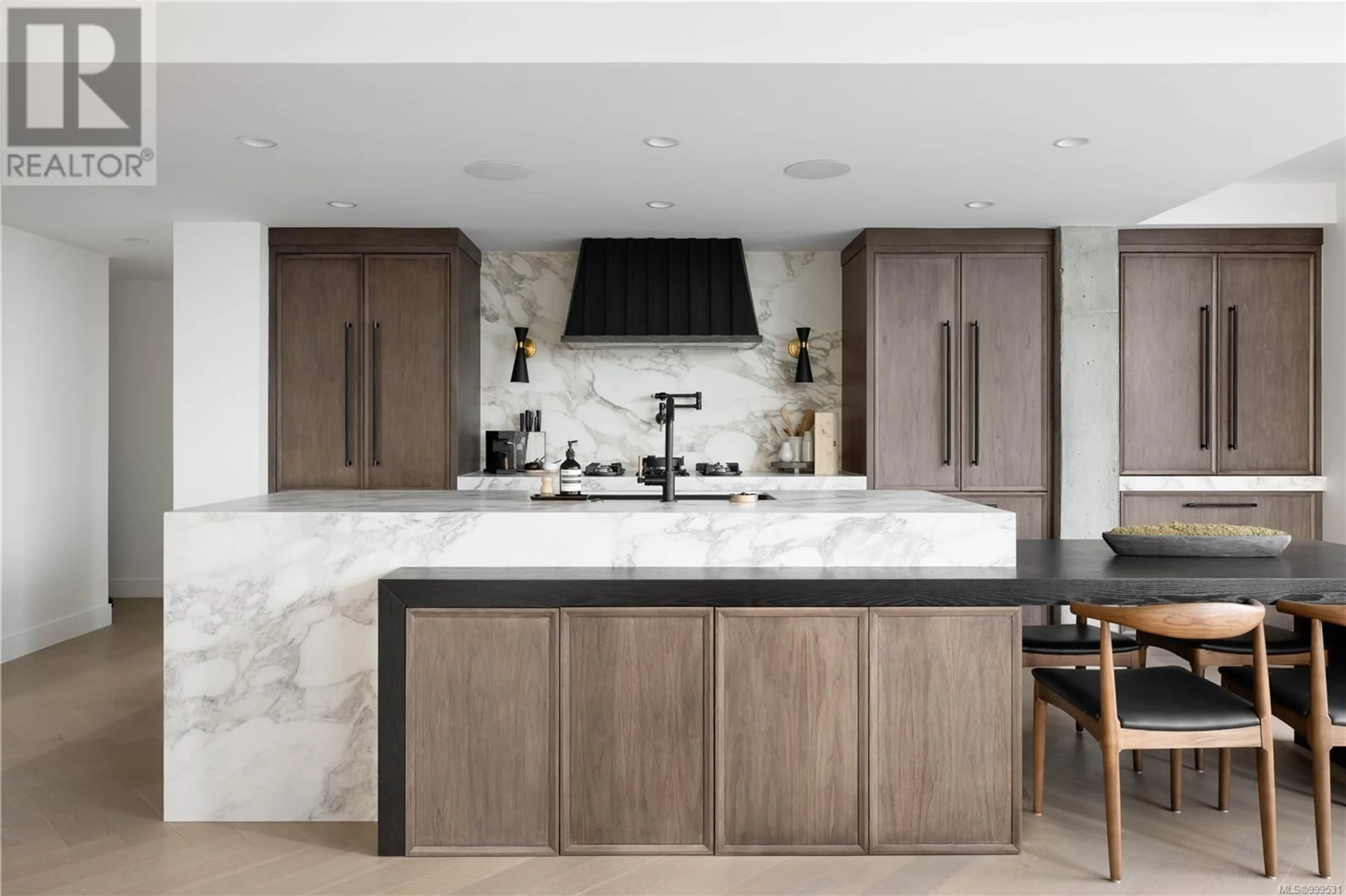 Contemporary kitchen, ceramic/tile floor for 1107 - 707 COURTNEY STREET, Victoria British Columbia V8W0A9