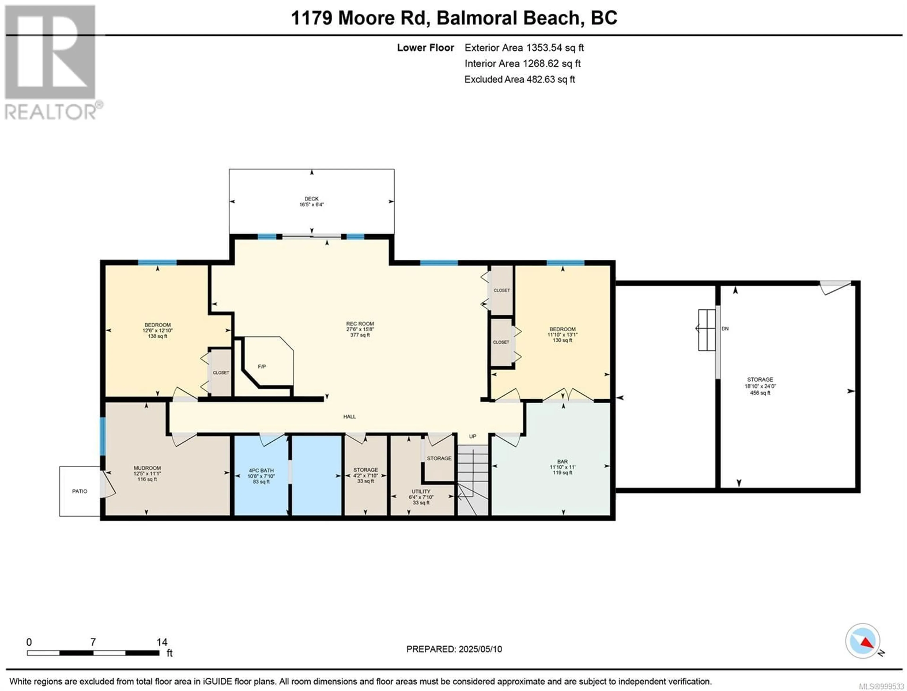 Floor plan for 1179 MOORE ROAD, Comox British Columbia V9M3X1