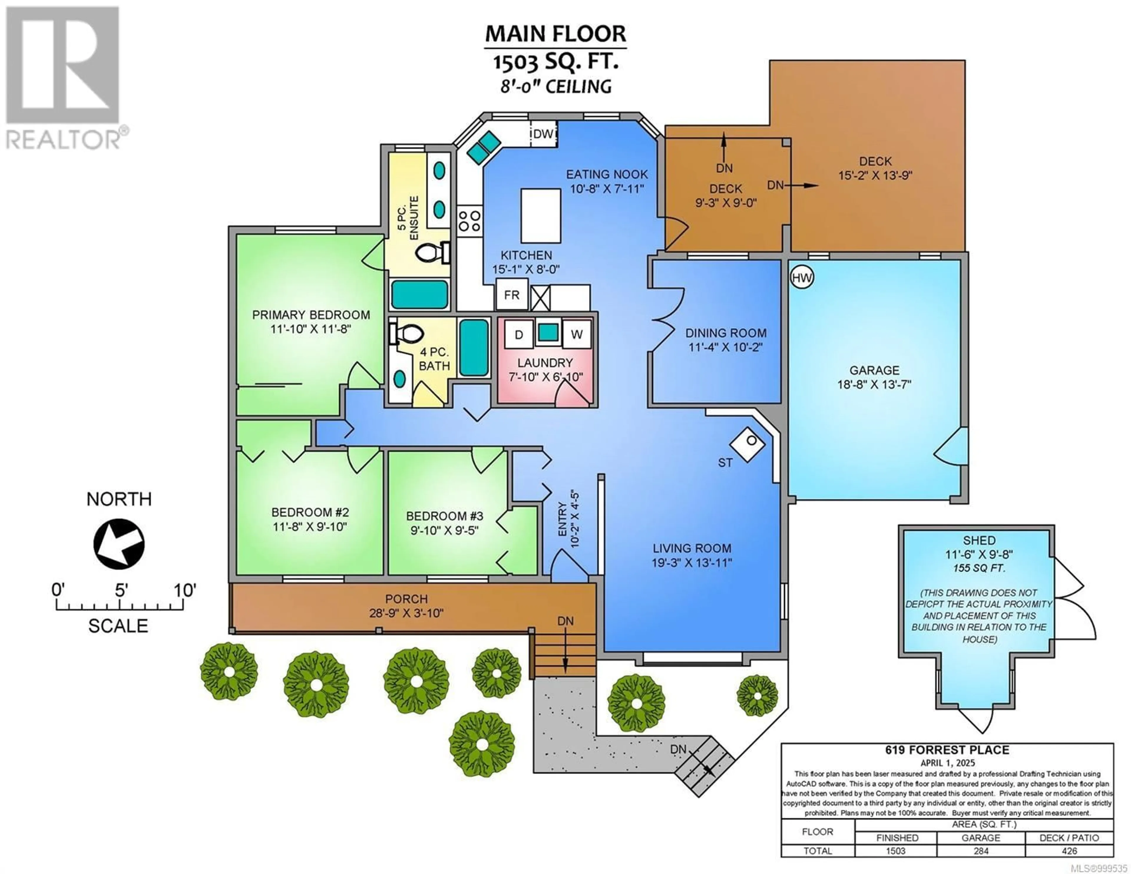 Floor plan for 619 FORREST PLACE, Ladysmith British Columbia V9G1P8