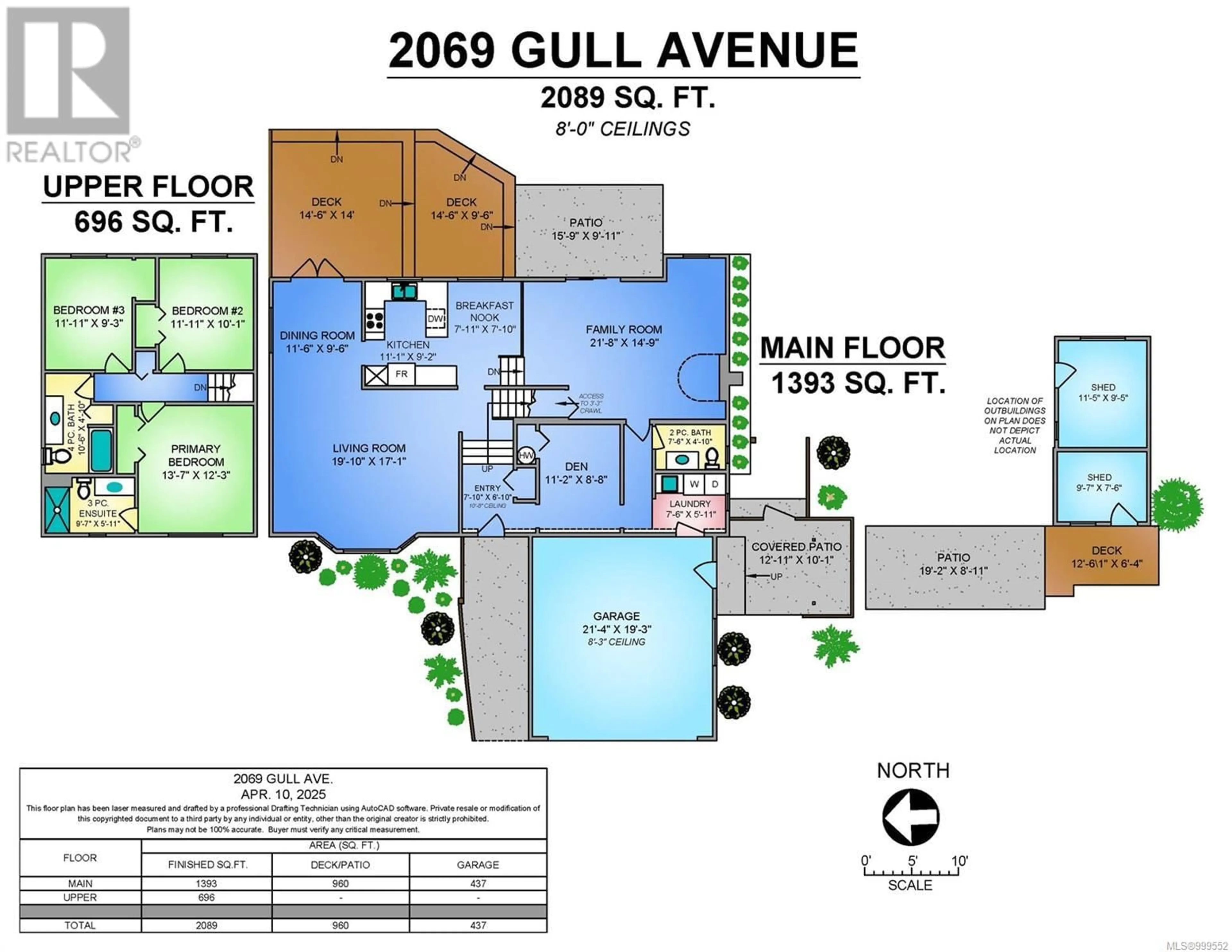 Floor plan for 2069 GULL AVENUE, Comox British Columbia V9M1L5