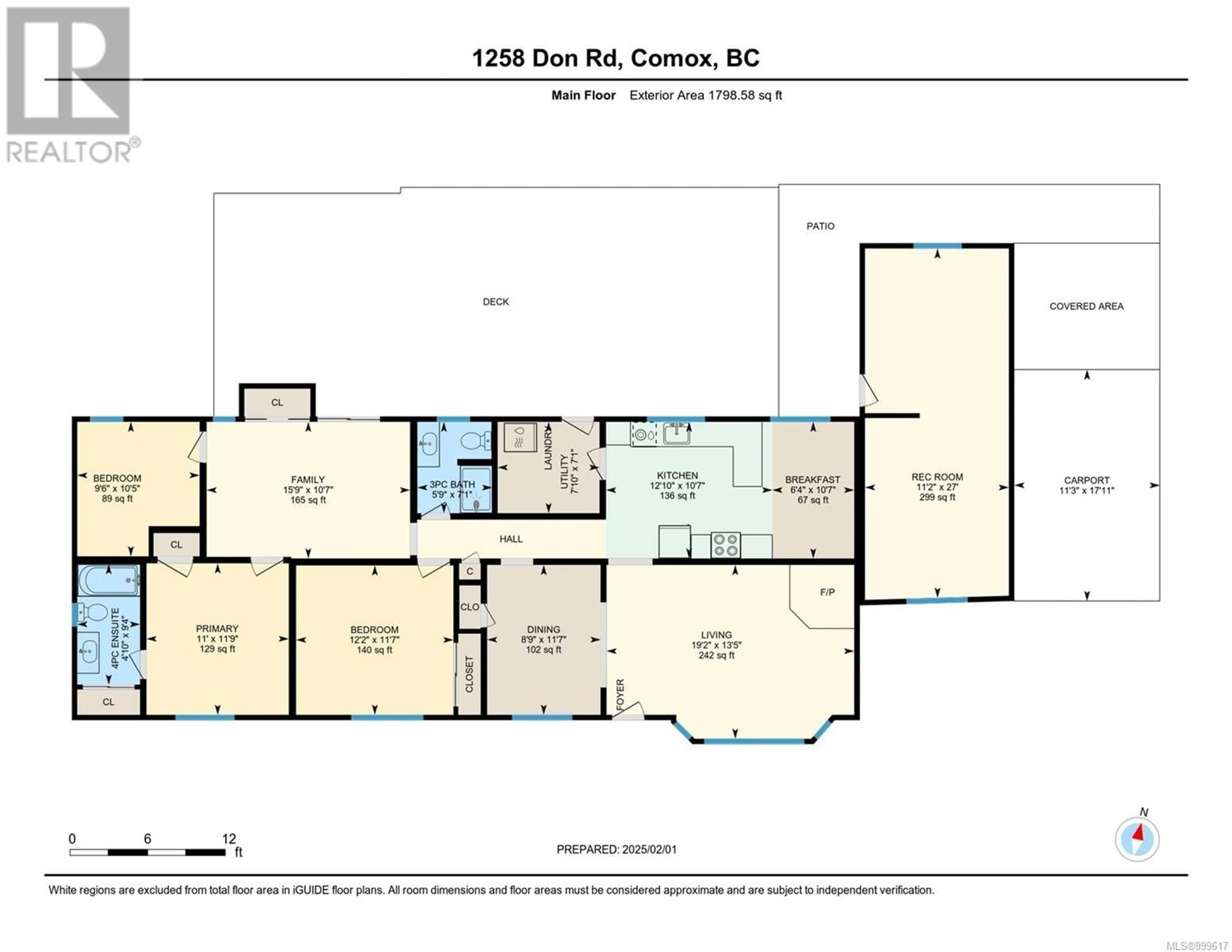 Floor plan for 1258 DON ROAD, Comox British Columbia V9M4C4