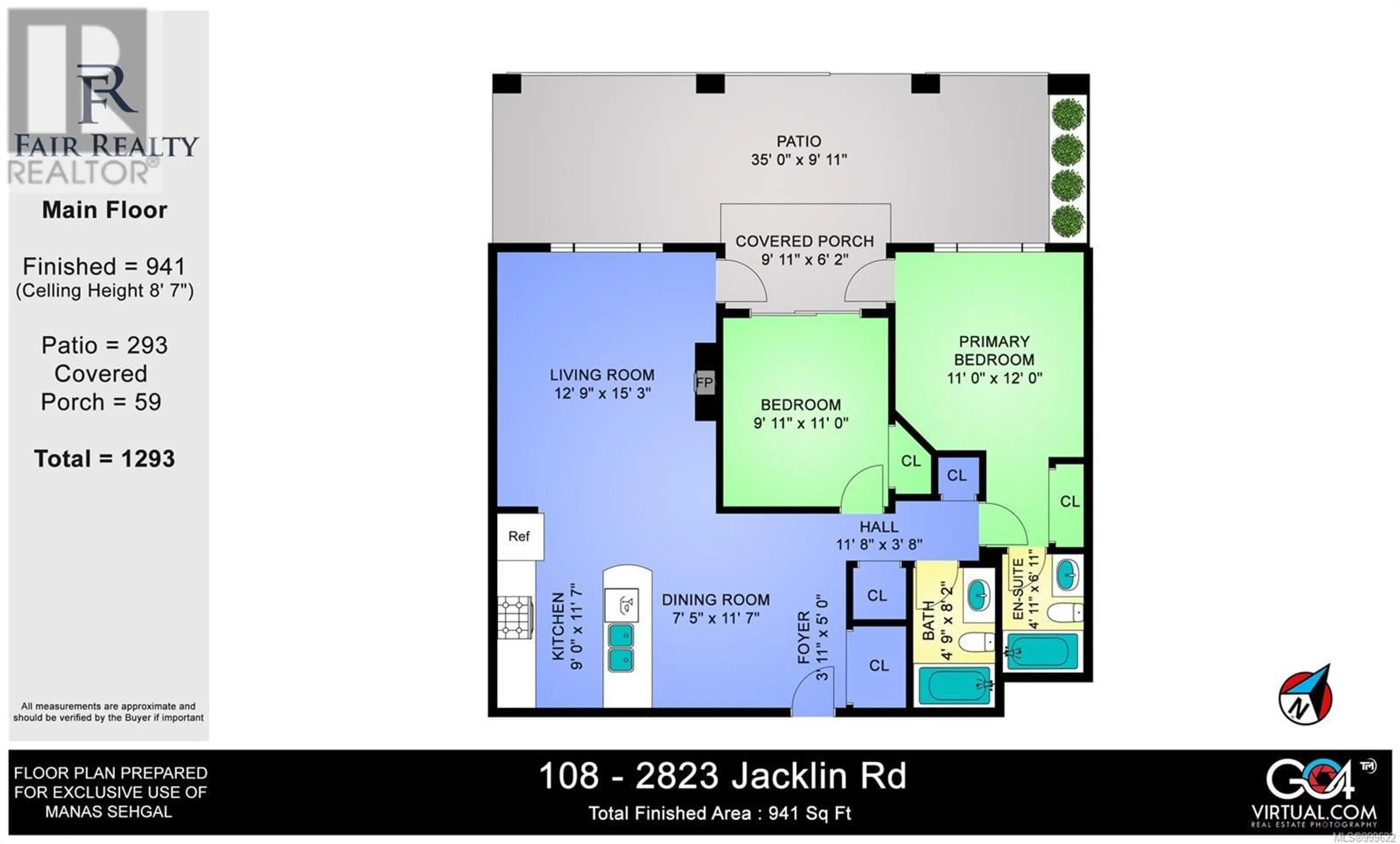 Floor plan for 108 - 2823 JACKLIN ROAD, Langford British Columbia V9B3Y1