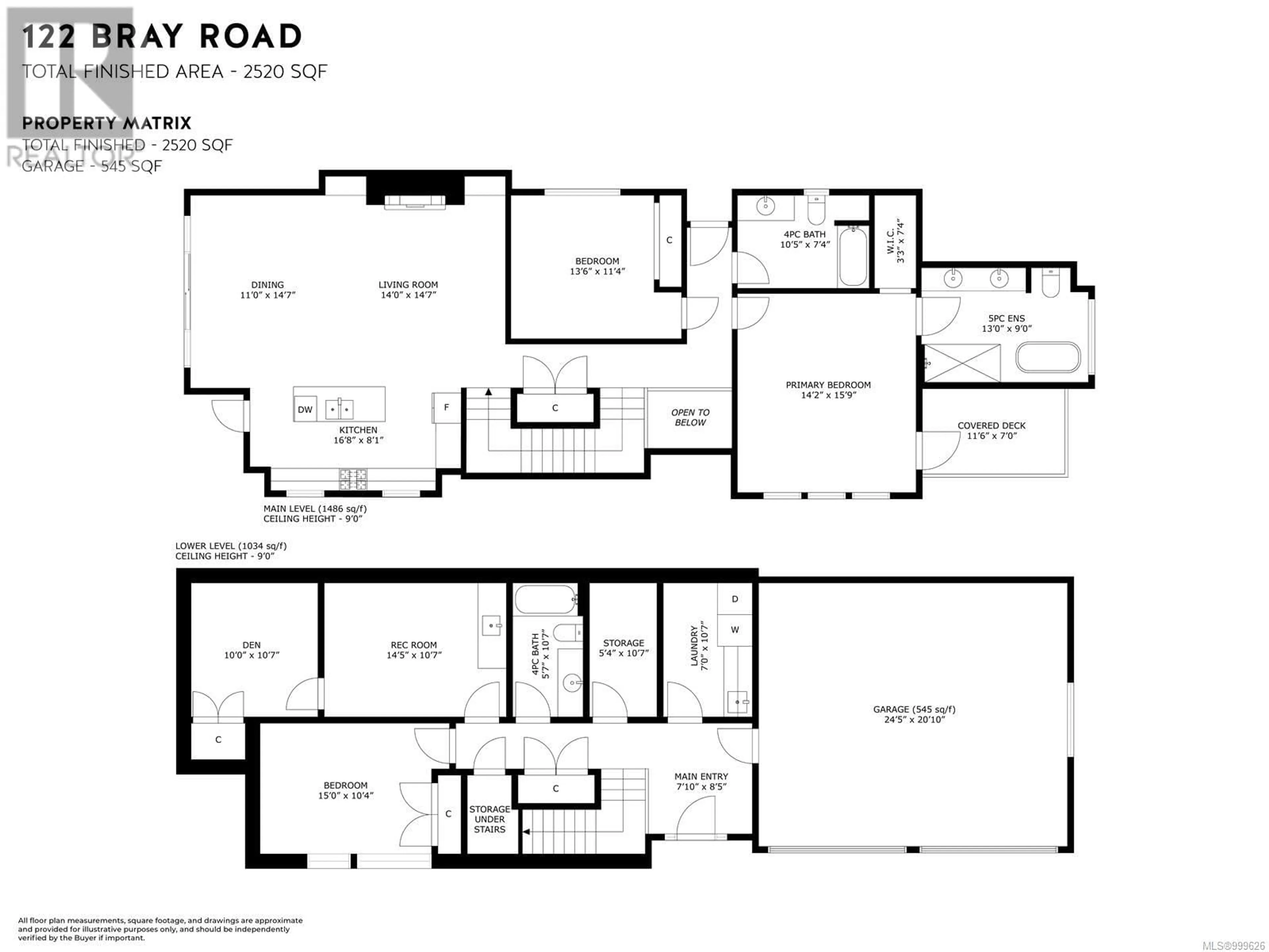 Floor plan for 122 BRAY ROAD, Nanaimo British Columbia V9T0J8