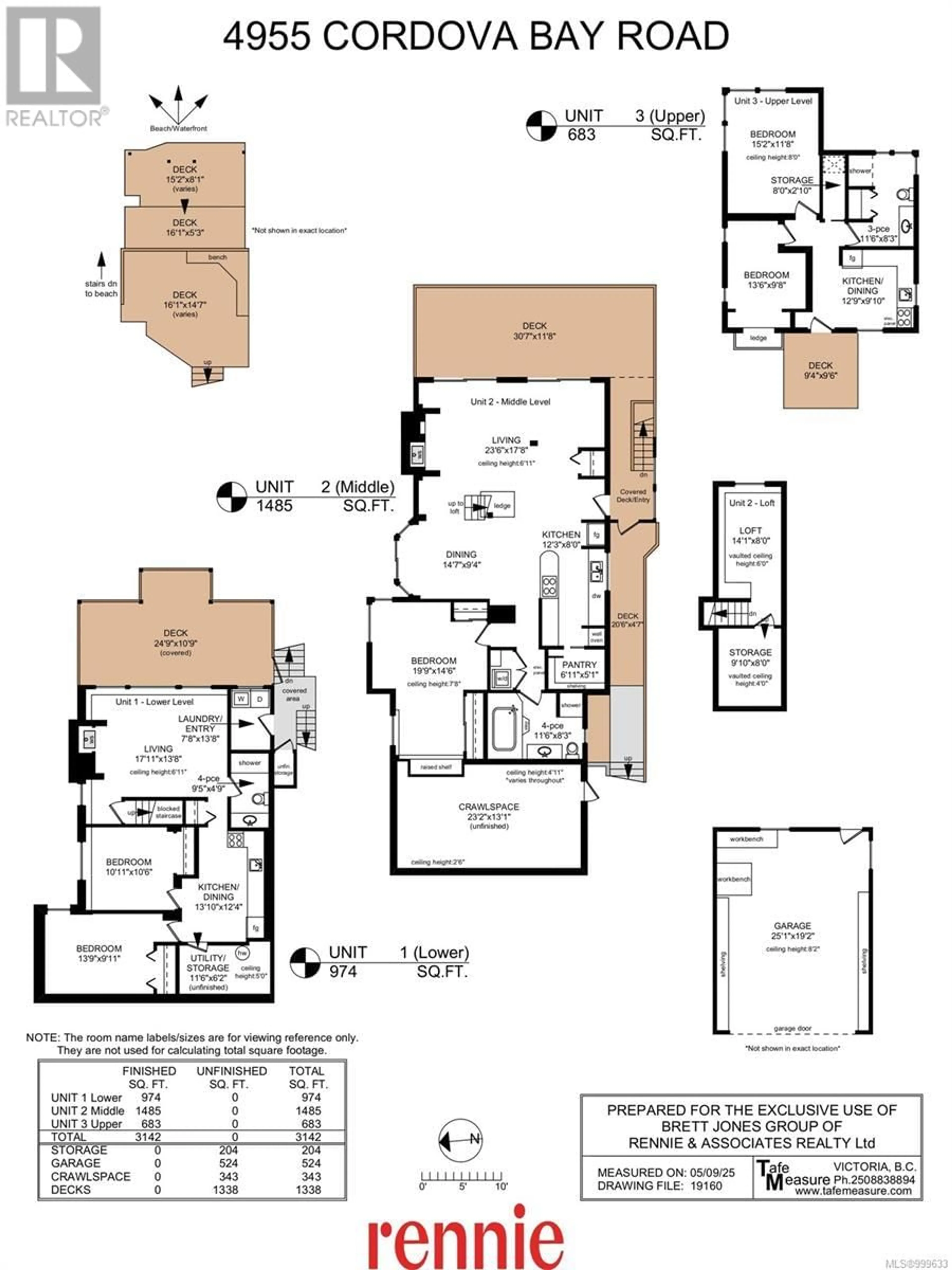 Floor plan for 4955 CORDOVA BAY ROAD, Saanich British Columbia V8Y2K1