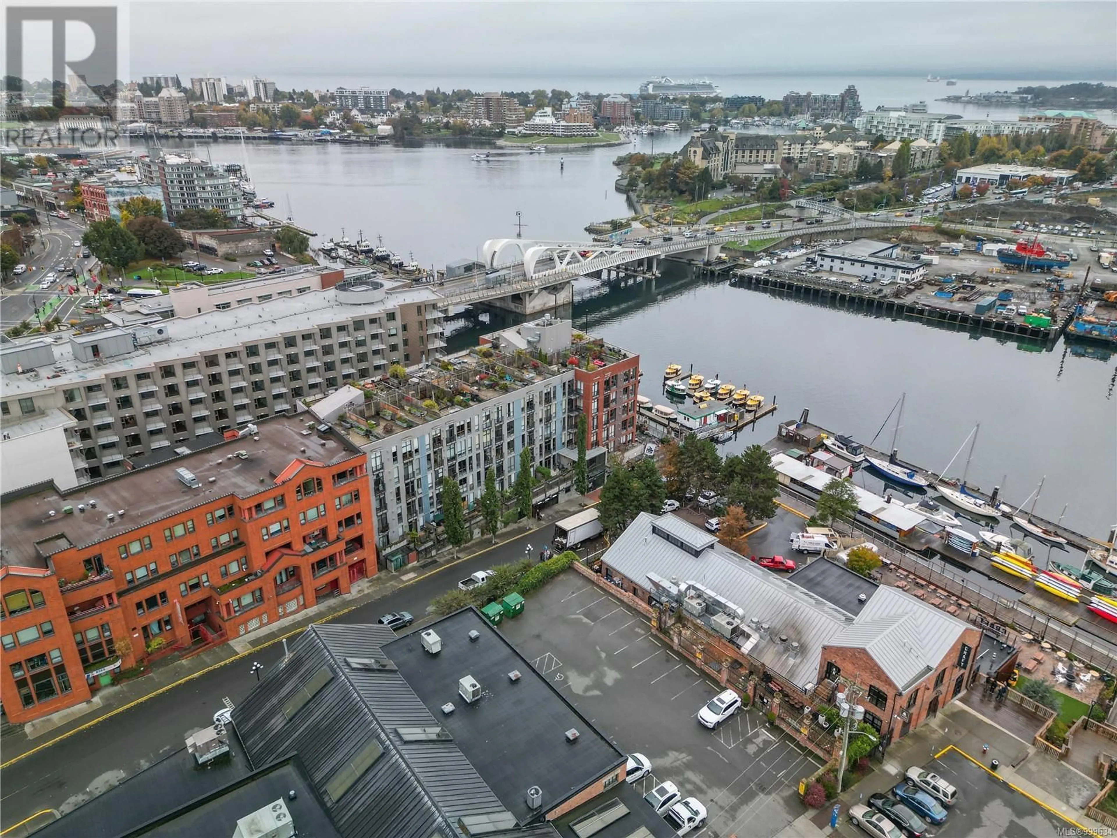 A pic from outside/outdoor area/front of a property/back of a property/a pic from drone, water/lake/river/ocean view for 115 - 409 SWIFT STREET, Victoria British Columbia V8W1S2
