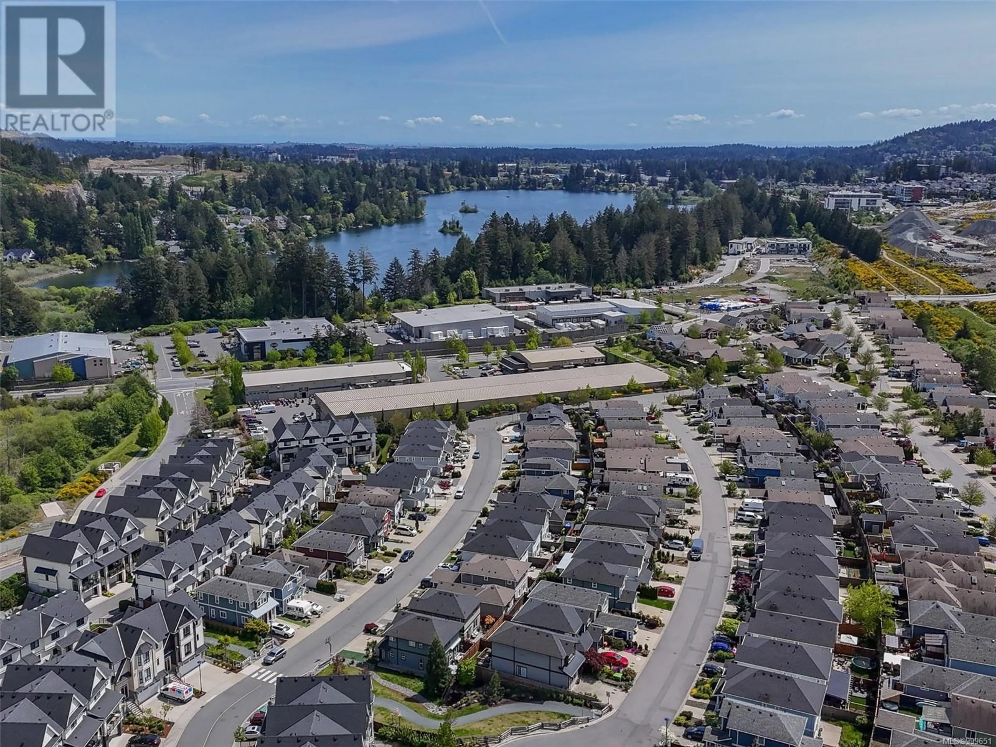 A pic from outside/outdoor area/front of a property/back of a property/a pic from drone, water/lake/river/ocean view for 2963 BURLINGTON CRESCENT, Langford British Columbia V9B0K6