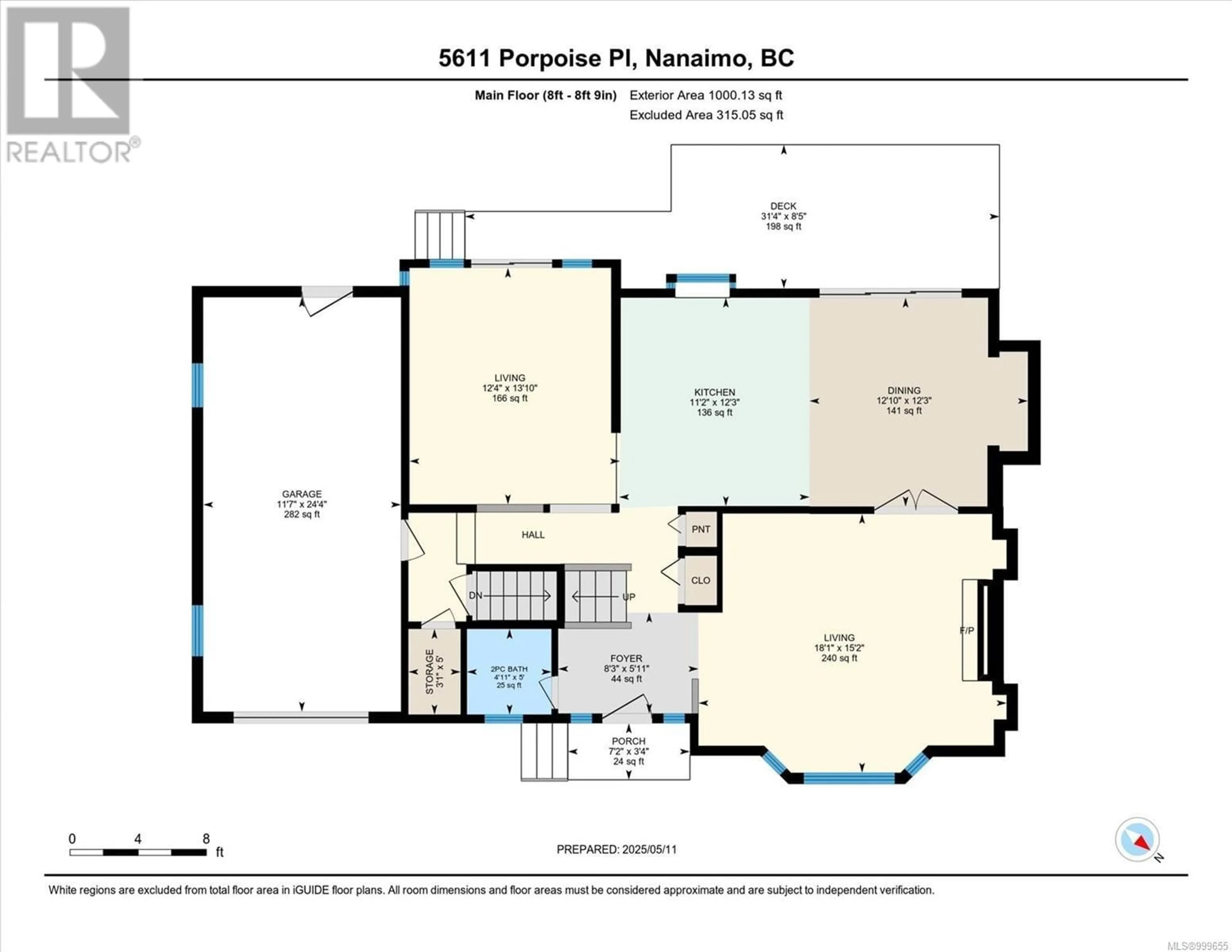 Floor plan for 5611 PORPOISE PLACE, Nanaimo British Columbia V9T5G9