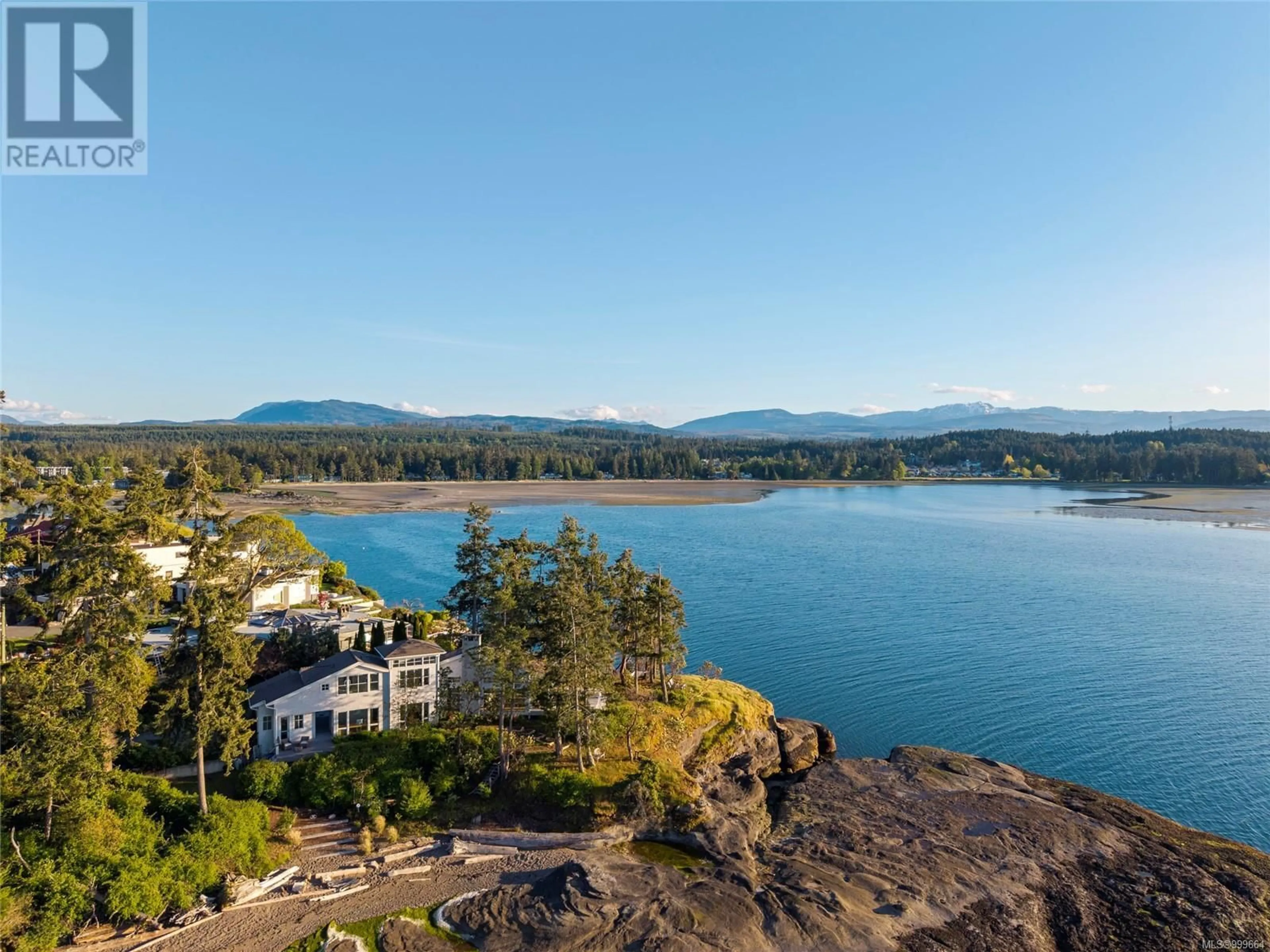 A pic from outside/outdoor area/front of a property/back of a property/a pic from drone, water/lake/river/ocean view for 1341 MADRONA DRIVE, Nanoose Bay British Columbia V9P9C9