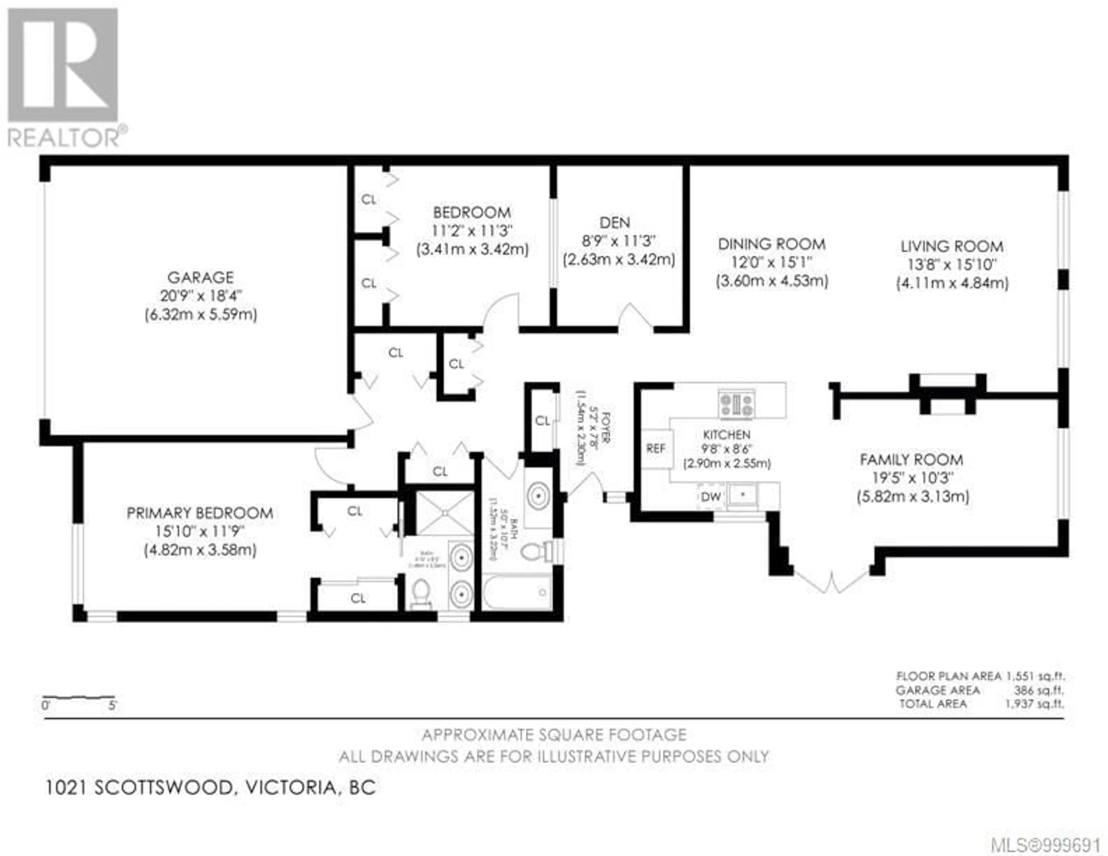 Floor plan for 1021 SCOTTSWOOD LANE, Saanich British Columbia V8Y2V1