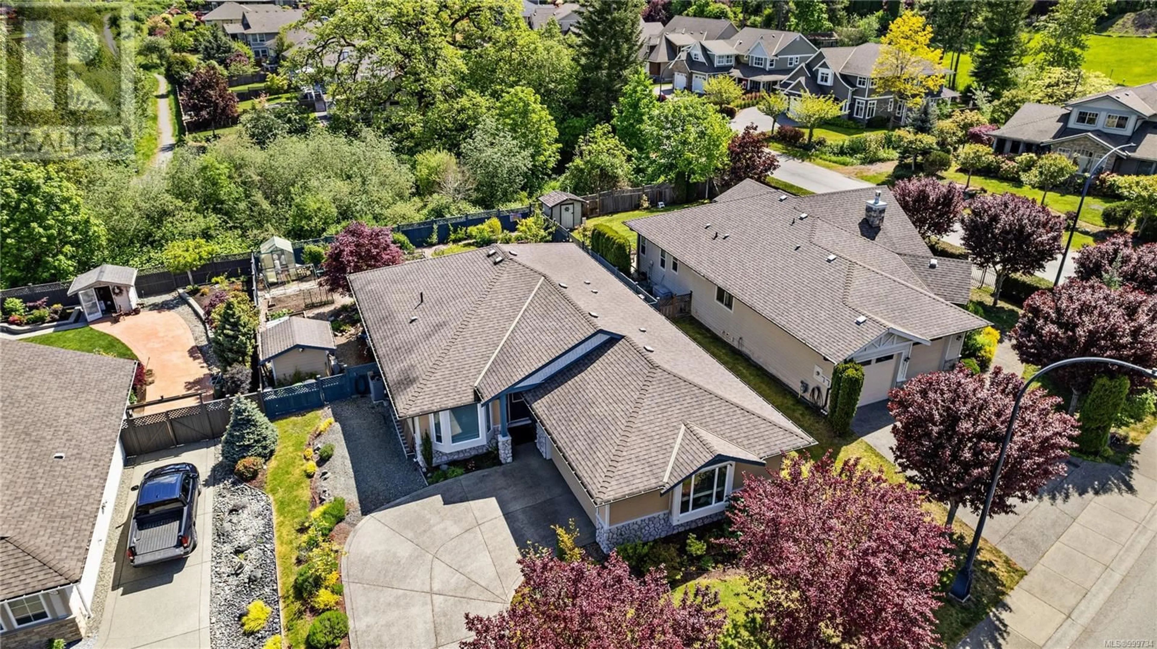 A pic from outside/outdoor area/front of a property/back of a property/a pic from drone, street for 6317 TRUMPETER CLOSE, Duncan British Columbia V9L0B8