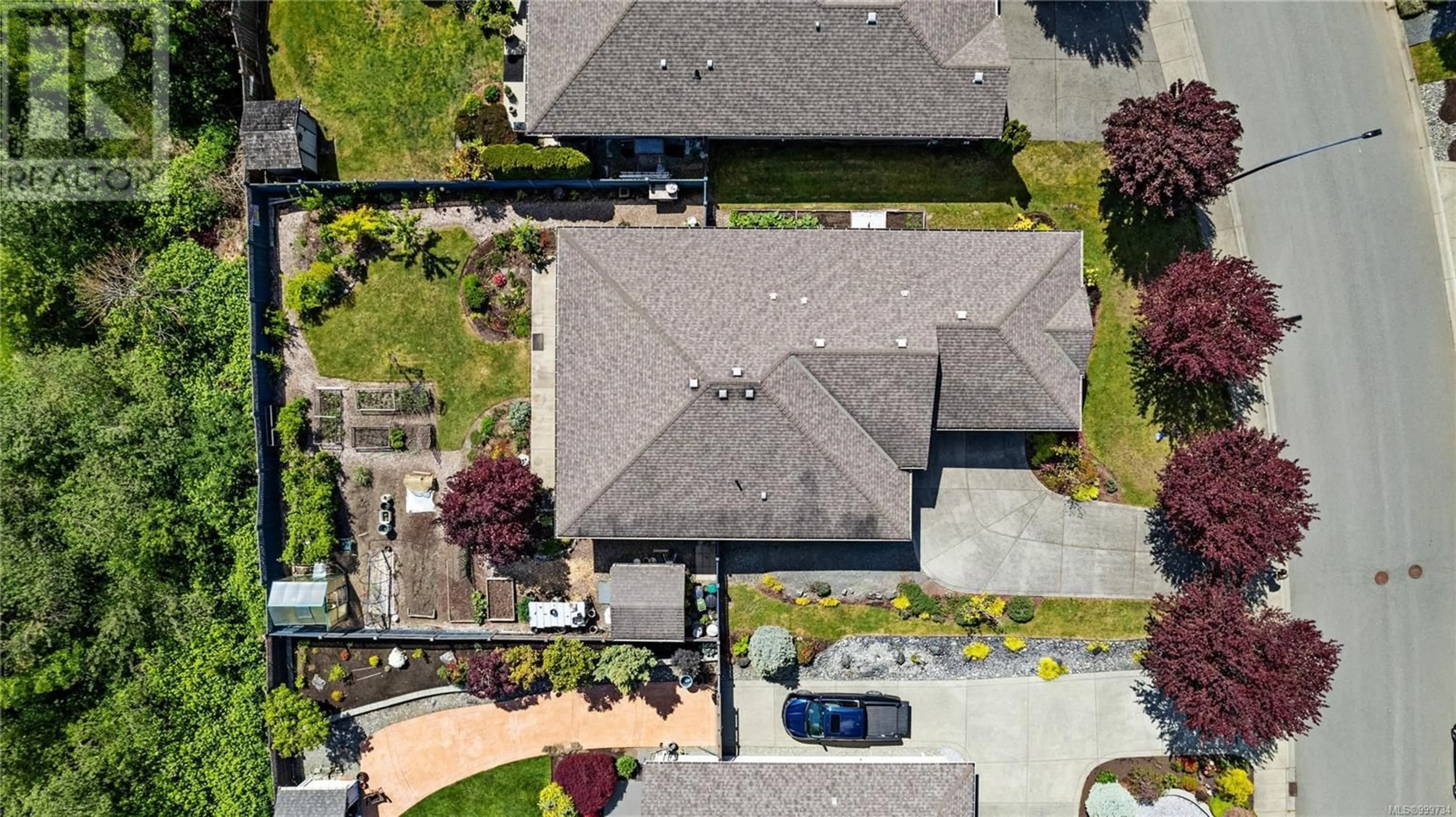 A pic from outside/outdoor area/front of a property/back of a property/a pic from drone, street for 6317 TRUMPETER CLOSE, Duncan British Columbia V9L0B8