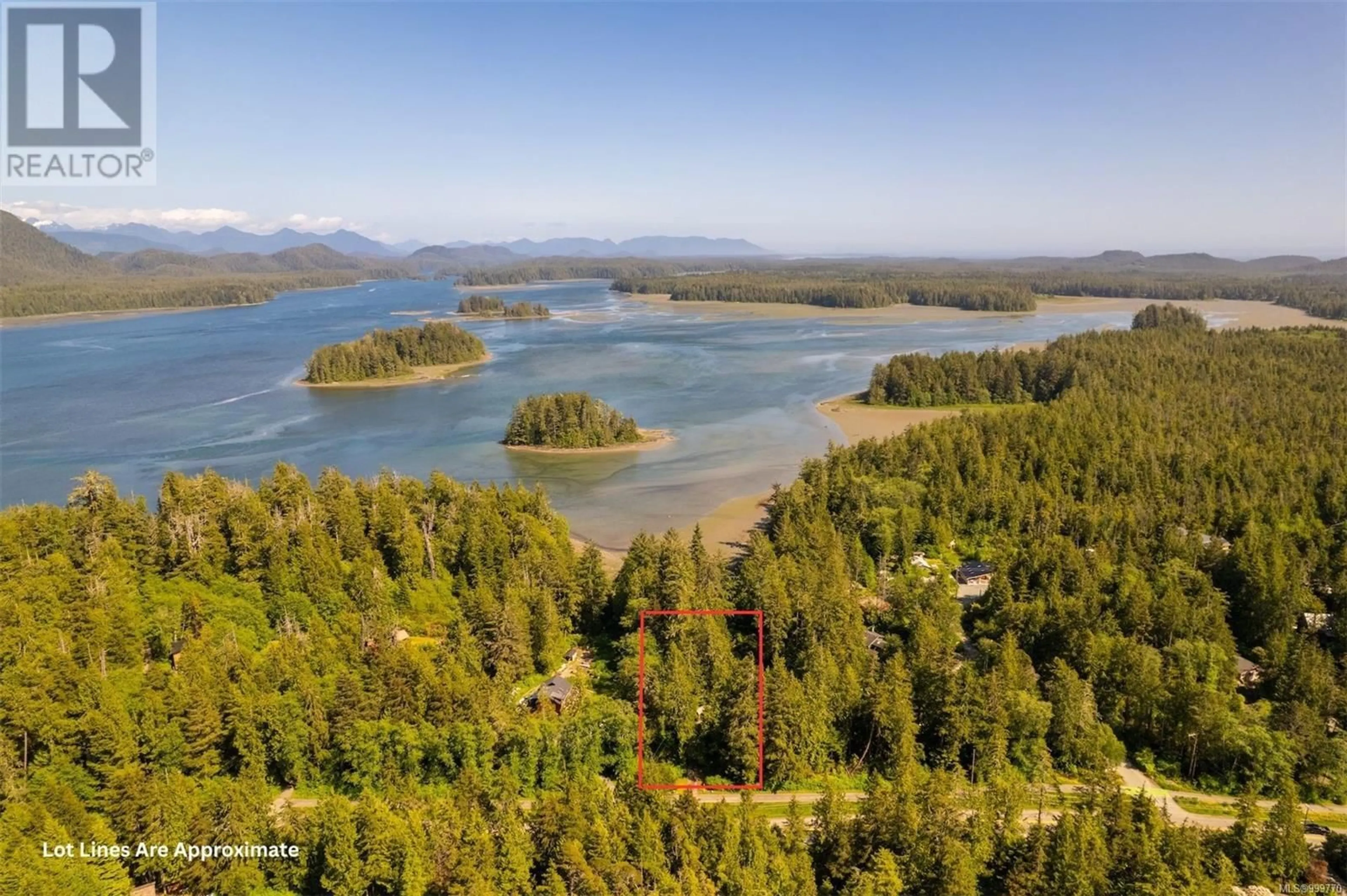 A pic from outside/outdoor area/front of a property/back of a property/a pic from drone, water/lake/river/ocean view for 1076 PACIFIC RIM HIGHWAY, Tofino British Columbia V0R2Z0